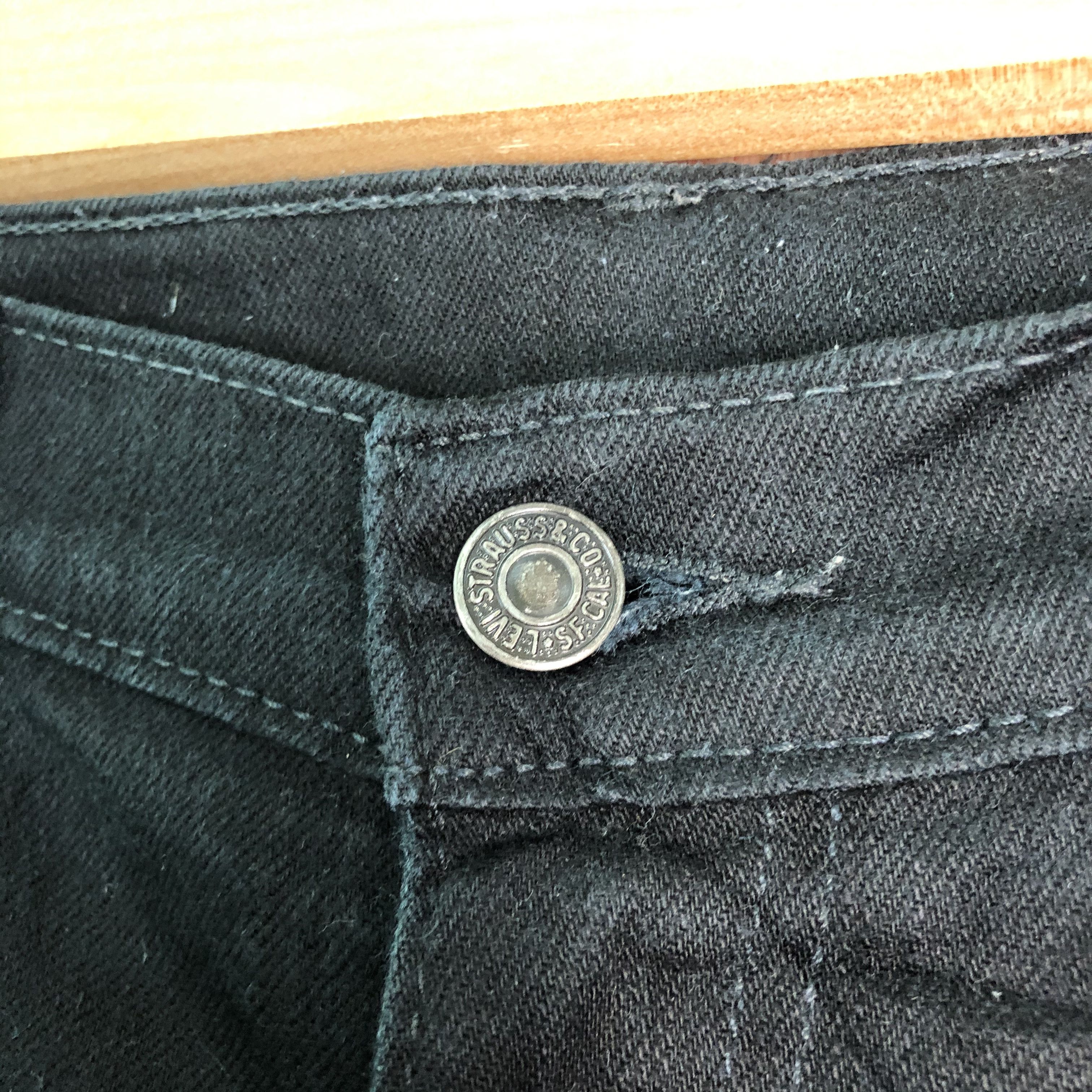Levi's DLL Levi's Strauss Black Denim Pants #c087 Size US 36 / EU 52 - 3 Thumbnail