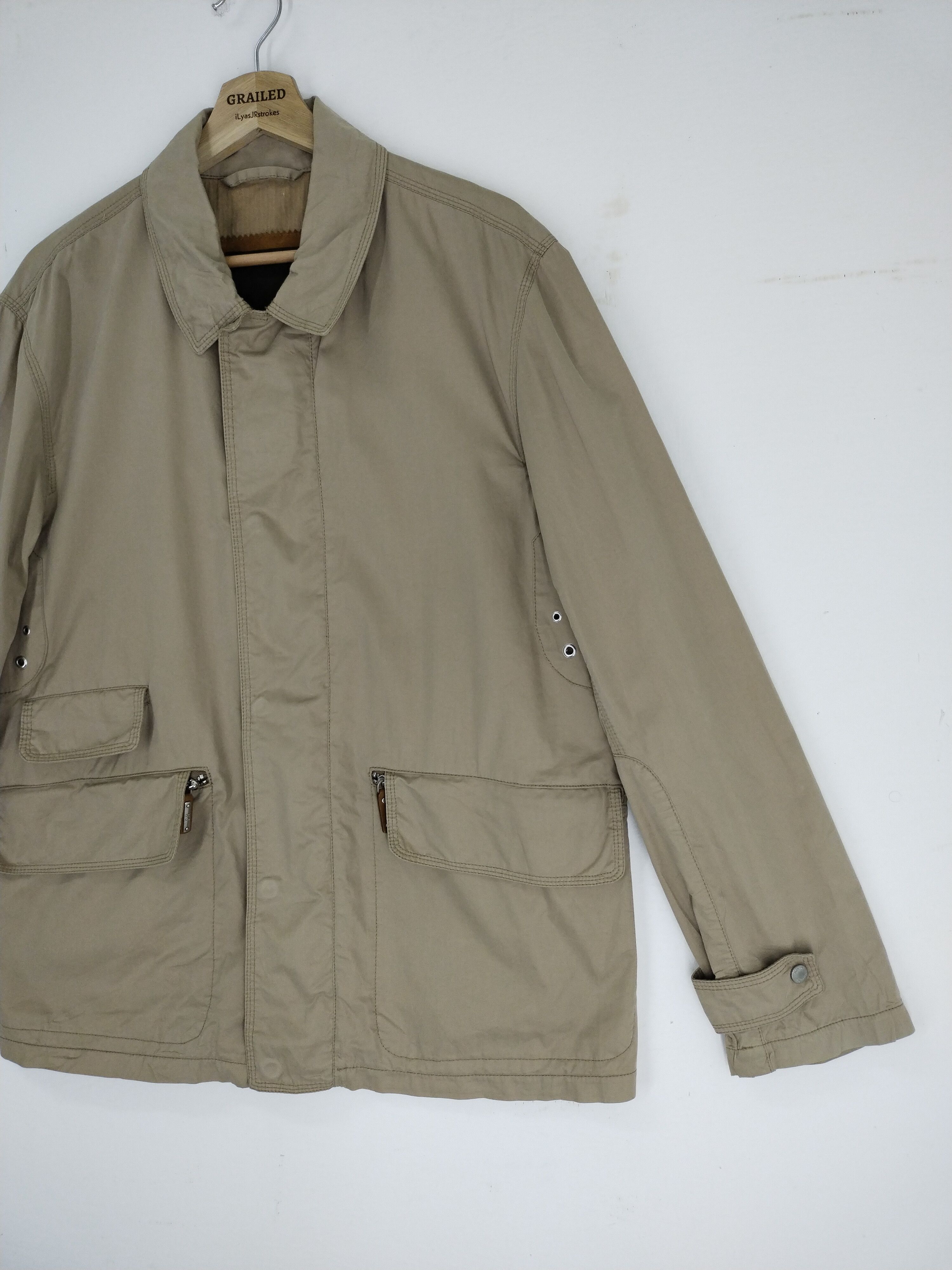 14th Addiction × Henry Cotton's Vintage 80s Henry Cottons Herringbone French Jacket Size US L / EU 52-54 / 3 - 6 Thumbnail