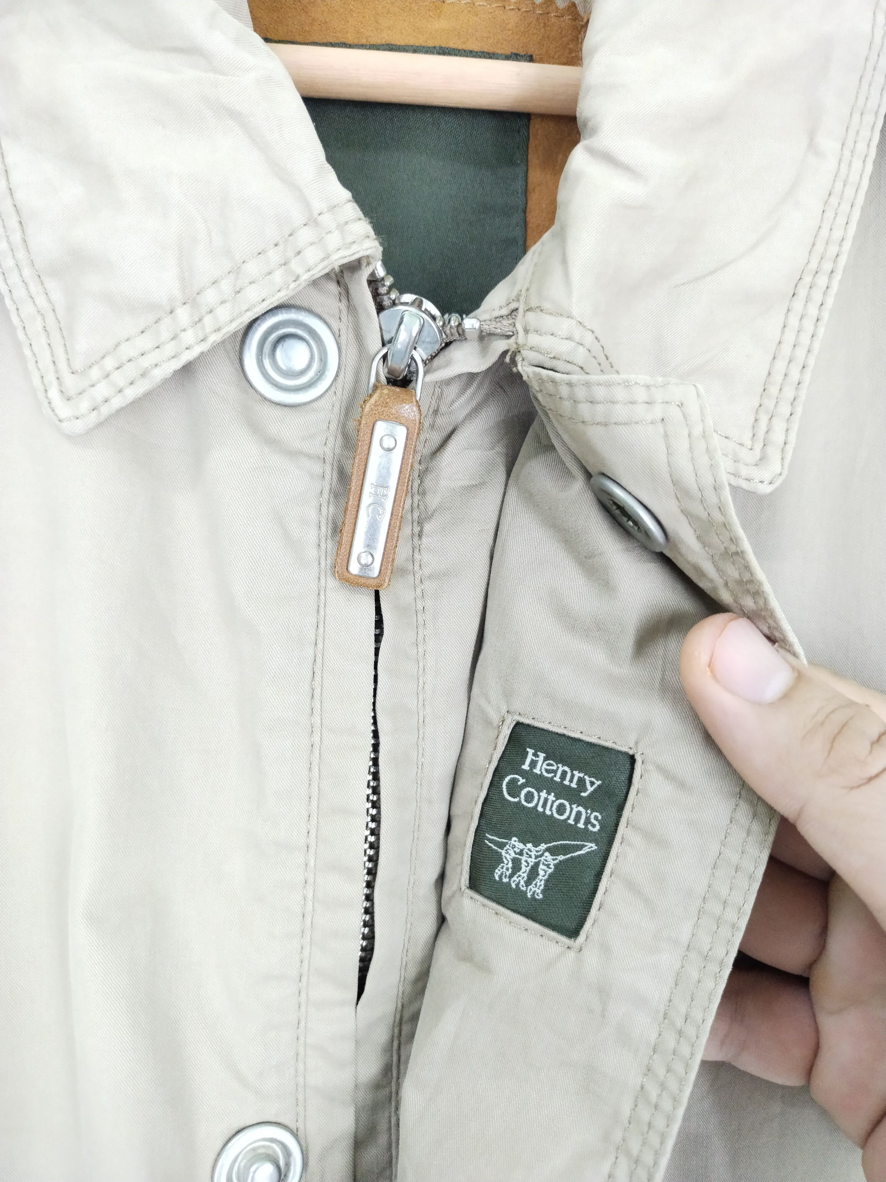 14th Addiction × Henry Cotton's Vintage 80s Henry Cottons Herringbone French Jacket Size US L / EU 52-54 / 3 - 13 Thumbnail