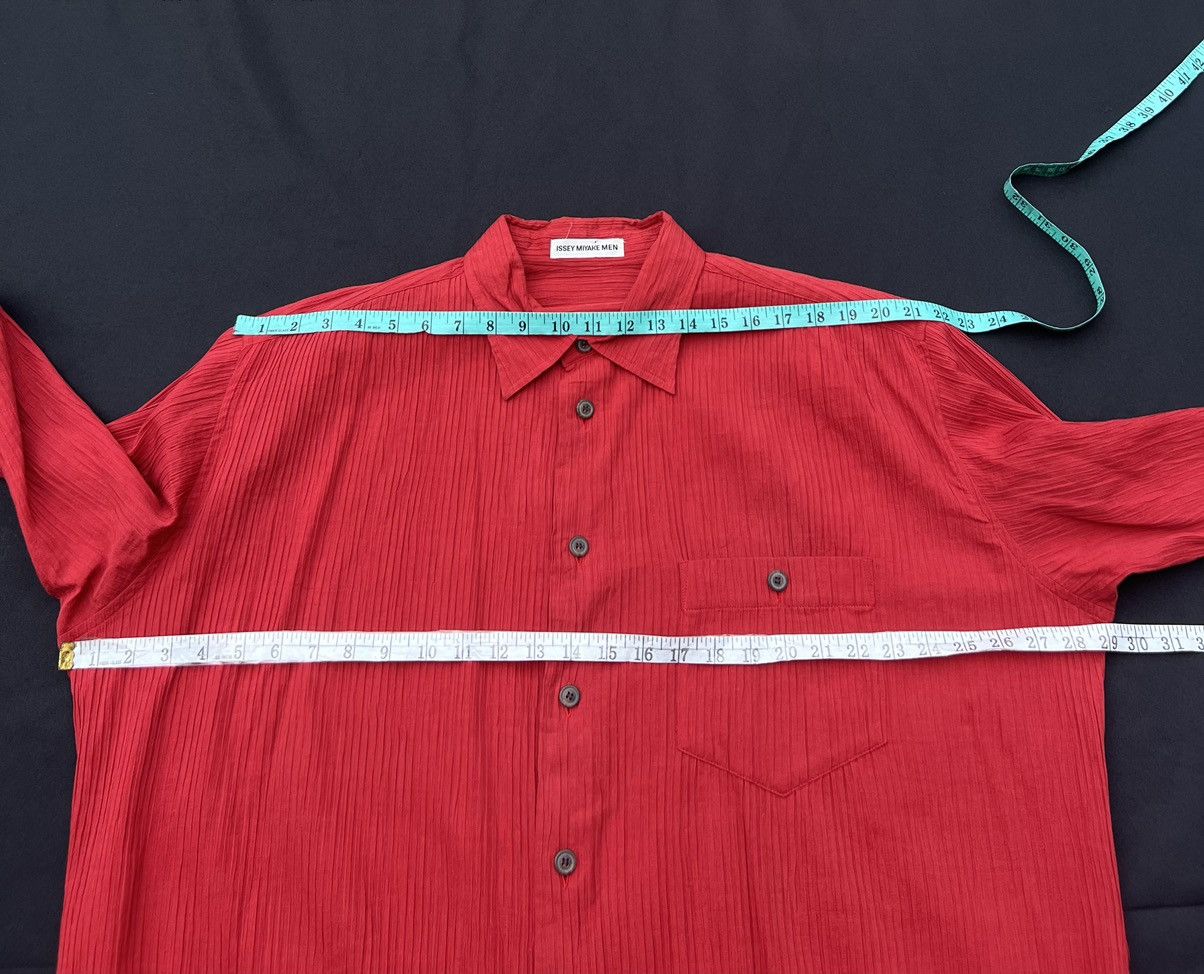 Issey Miyake Vintage Issey Miyake Men Oversized Pleated Button Shirt Size US XL / EU 56 / 4 - 2 Thumbnail
