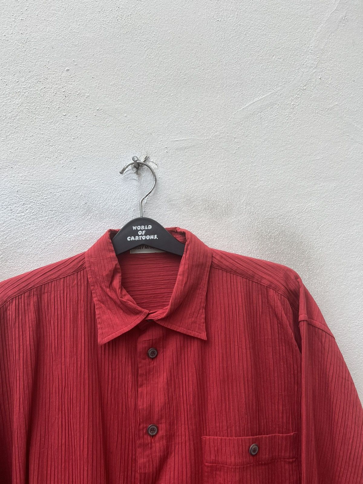 Issey Miyake Vintage Issey Miyake Men Oversized Pleated Button Shirt Size US XL / EU 56 / 4 - 7 Thumbnail