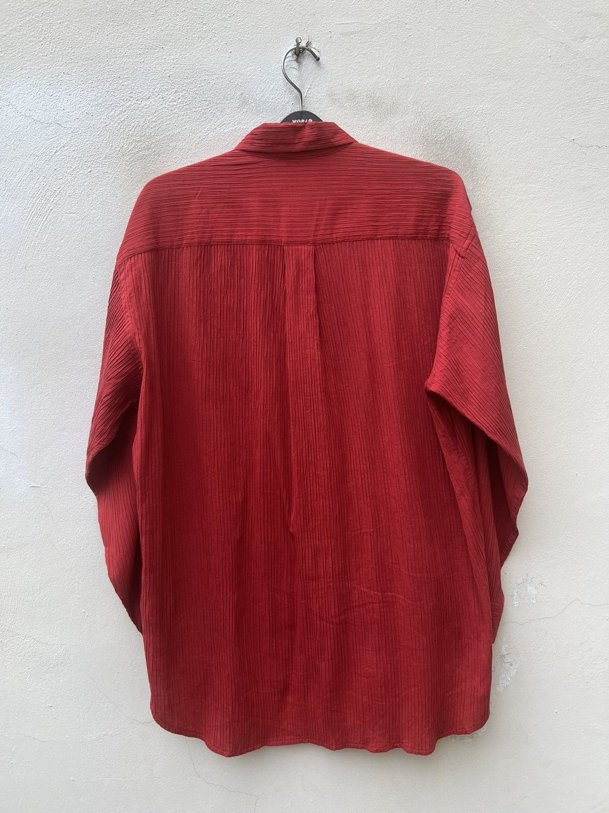 Issey Miyake Vintage Issey Miyake Men Oversized Pleated Button Shirt Size US XL / EU 56 / 4 - 11 Thumbnail