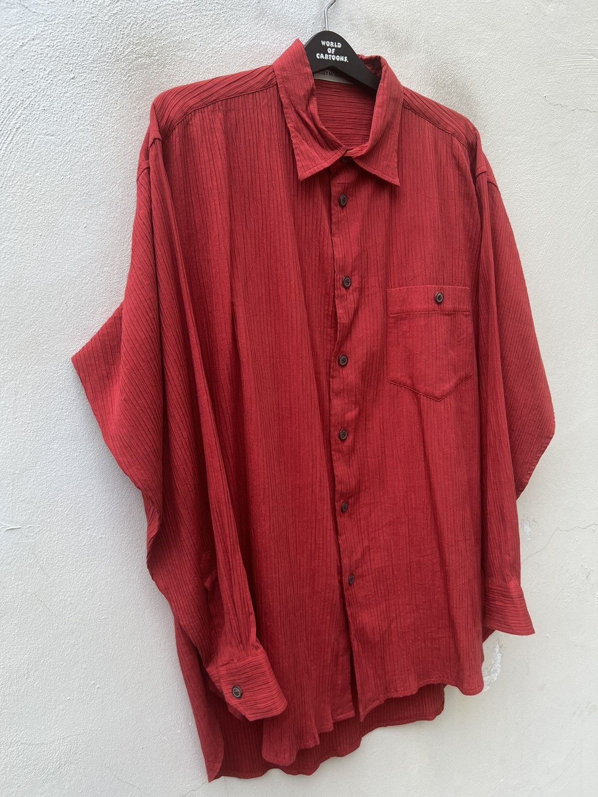 Issey Miyake Vintage Issey Miyake Men Oversized Pleated Button Shirt Size US XL / EU 56 / 4 - 10 Thumbnail