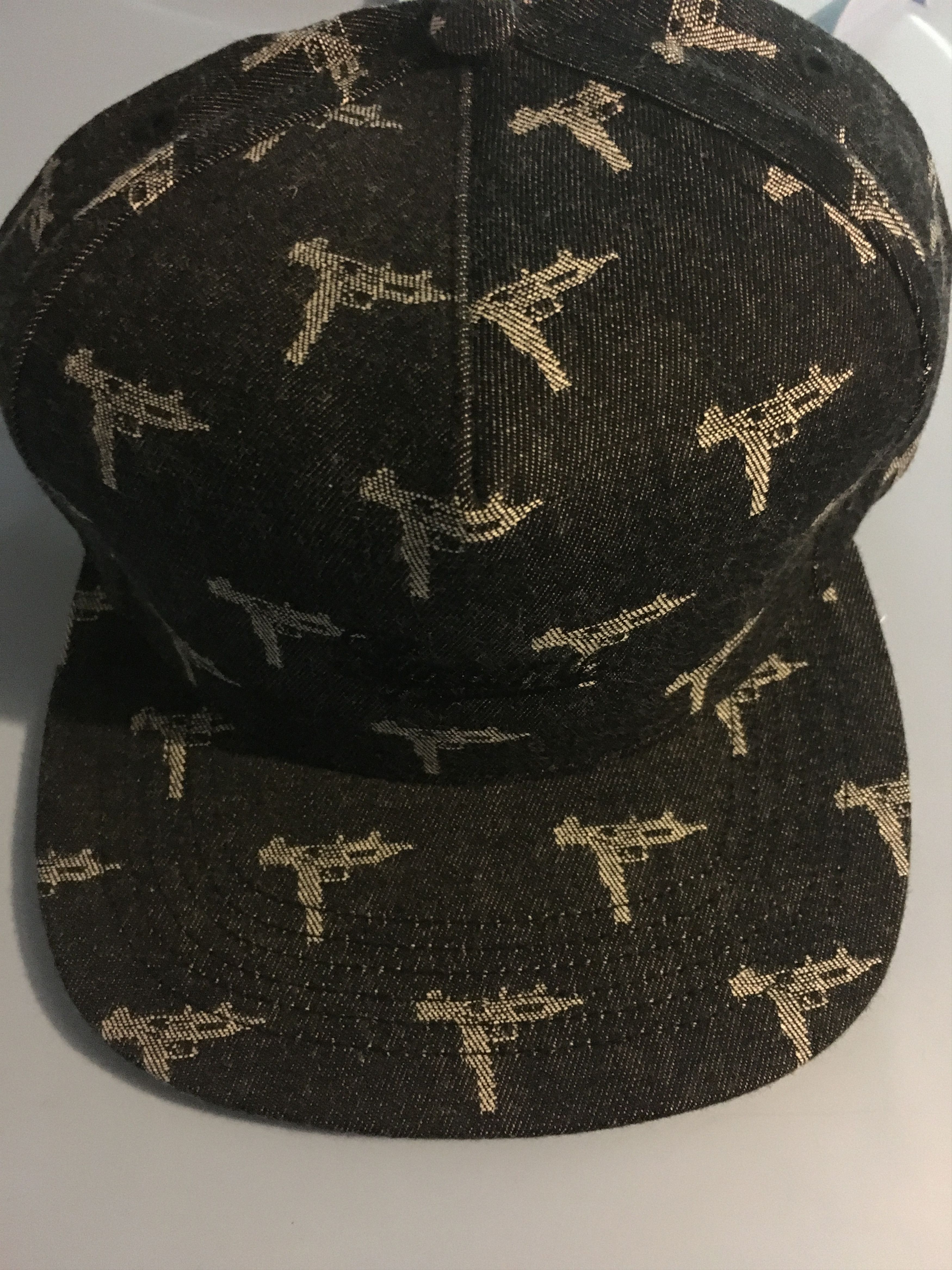 Supreme Supreme Denim Jacquard Uzi 5 Panel Cap Black FW15 Size ONE SIZE - 1 Thumbnail