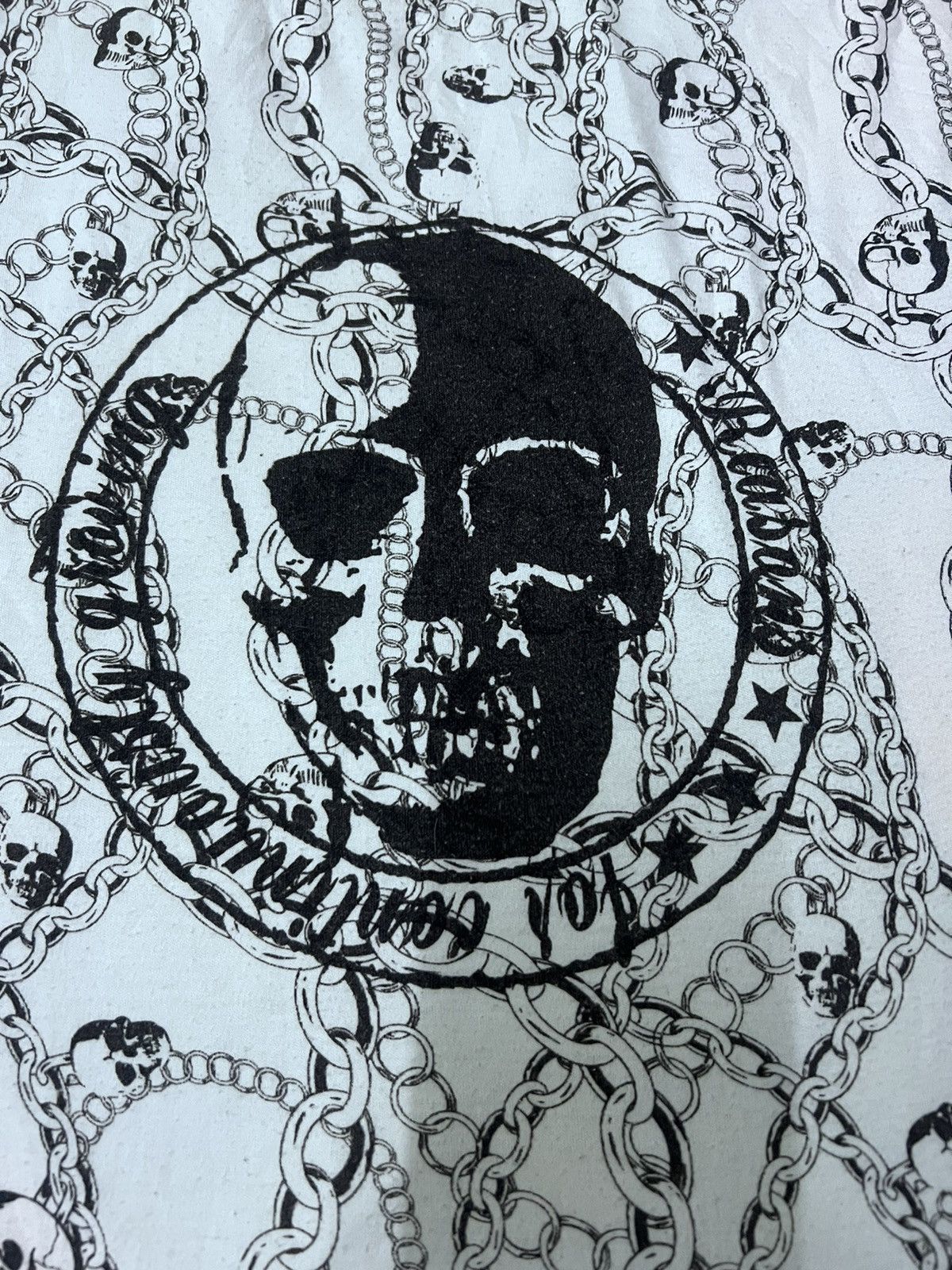 Japanese Brand × Seditionaries × Vintage VERY SICK🔥VINTAGE ALL OVER PRINT BIG SKULL CHAIN Size US M / EU 48-50 / 2 - 6 Thumbnail