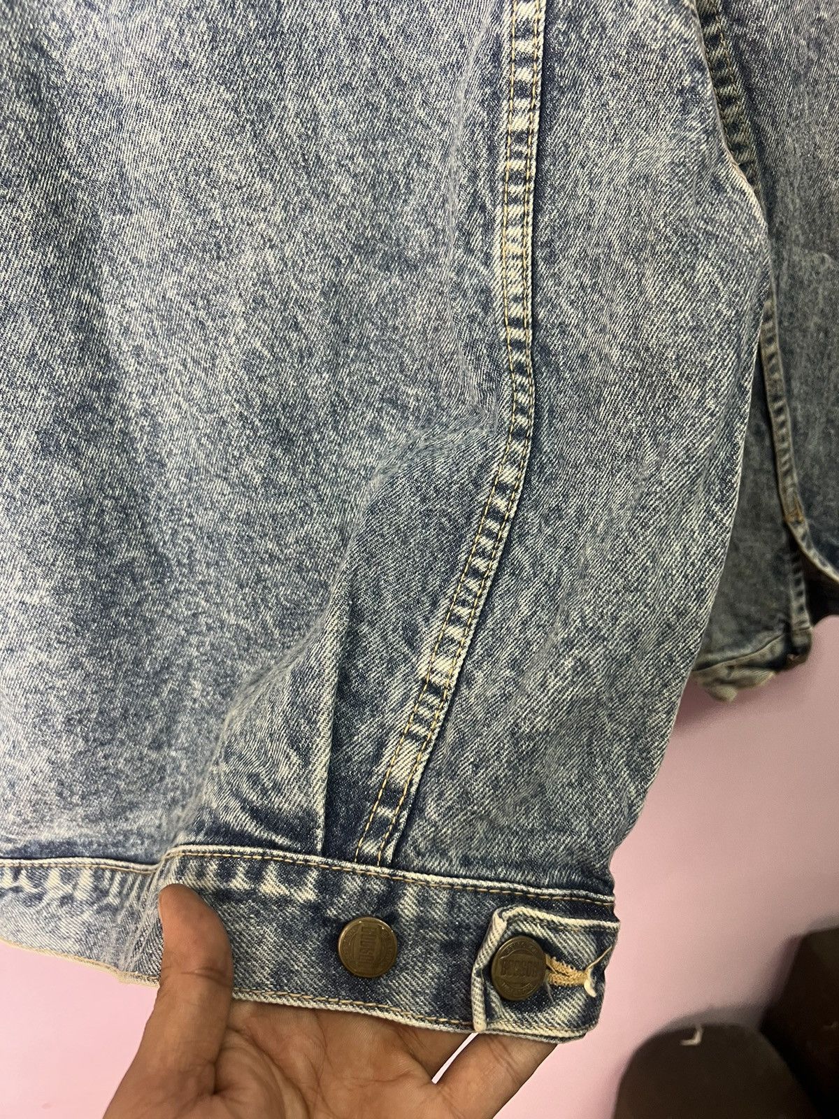 Japanese Brand 🔥Acid Wash Bobson Super Street Trucker Denim Size US S / EU 44-46 / 1 - 14 Thumbnail