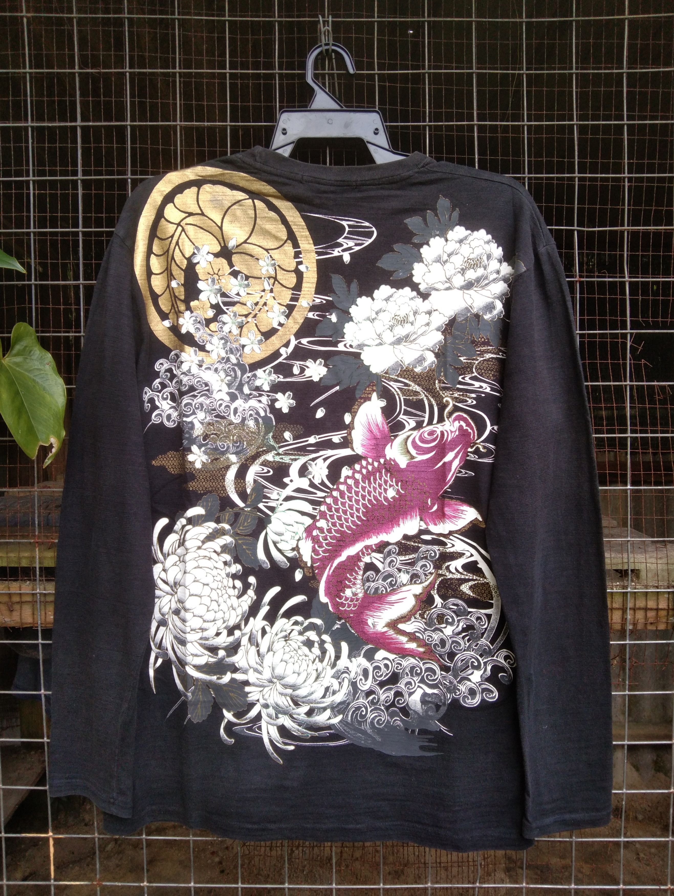 Japanese Brand VINTAGE BIG PRINT SUKAJAN TSHIRT LONG-SLEEVED Size US L / EU 52-54 / 3 - 1 Thumbnail