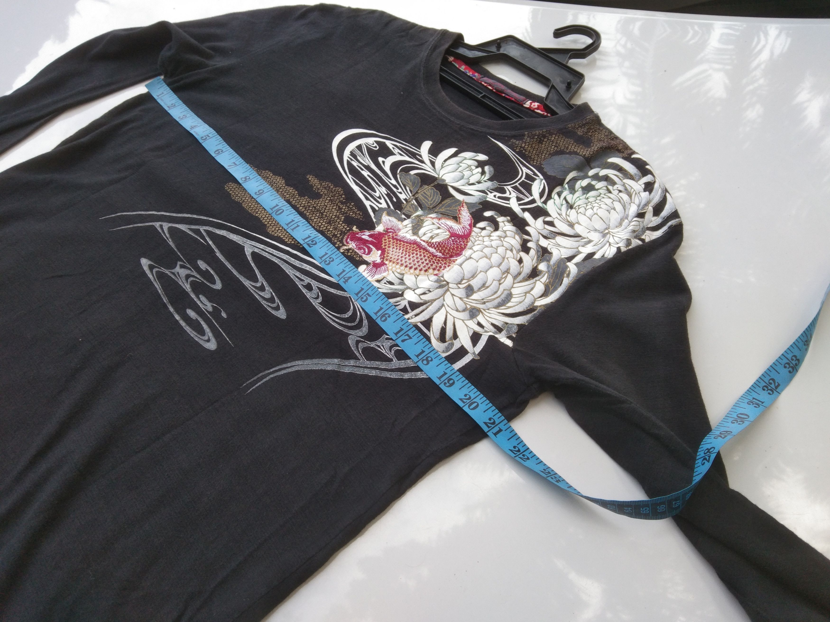 Japanese Brand VINTAGE BIG PRINT SUKAJAN TSHIRT LONG-SLEEVED Size US L / EU 52-54 / 3 - 11 Thumbnail