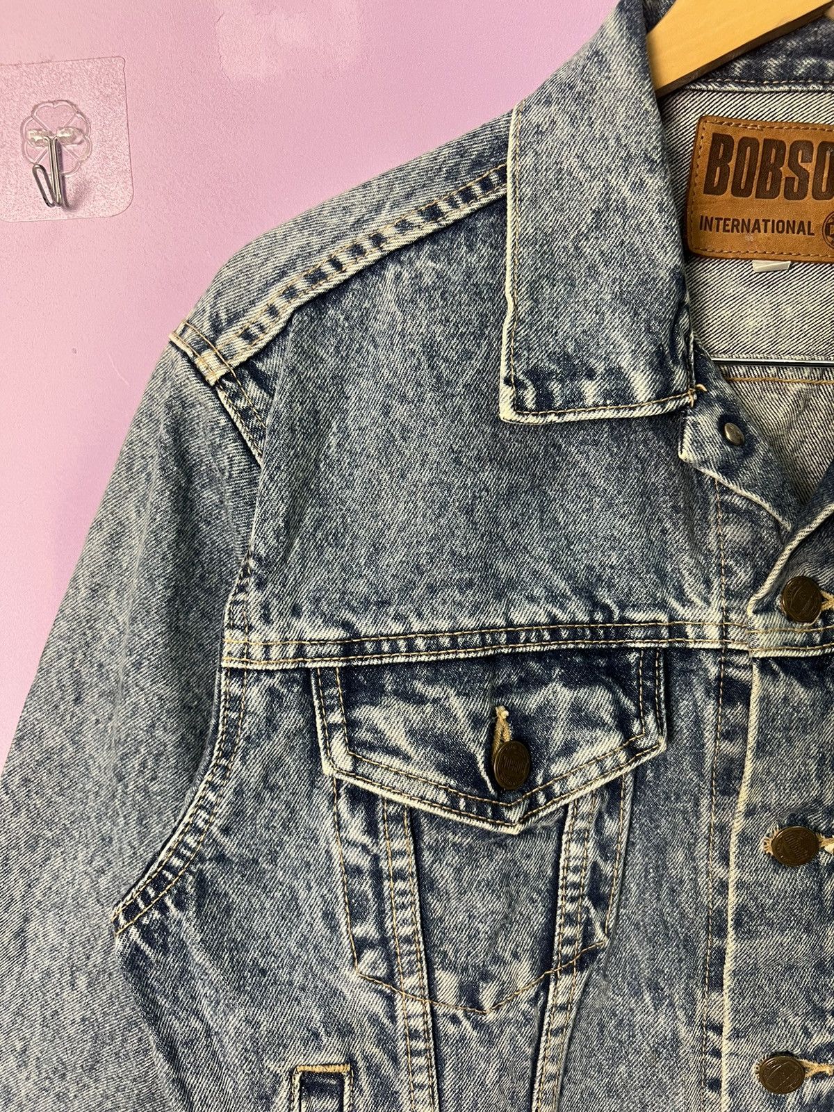 Japanese Brand 🔥Acid Wash Bobson Super Street Trucker Denim Size US S / EU 44-46 / 1 - 9 Thumbnail