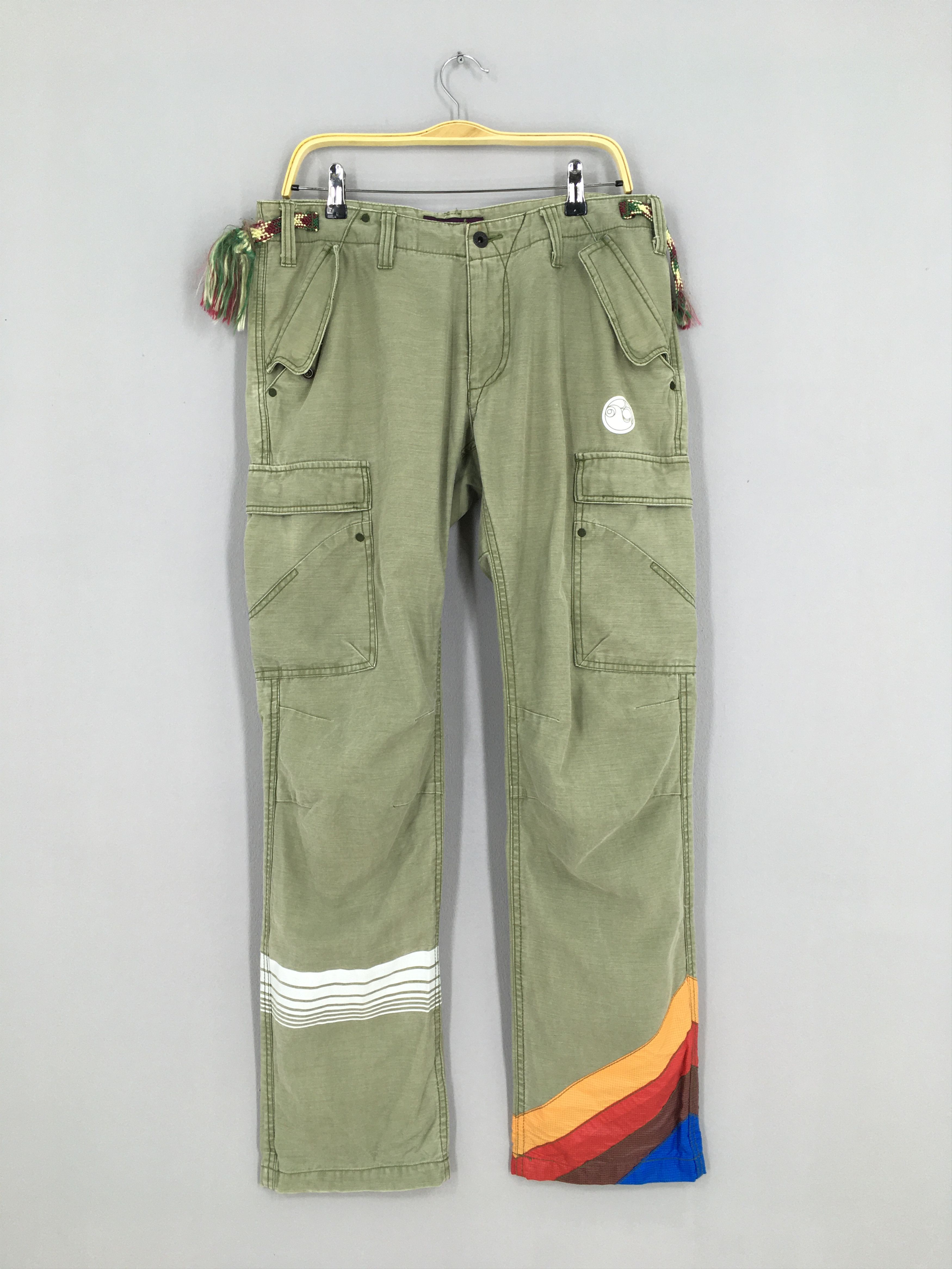 image of Designer Size 34X31 Kellen Slim Fit Cargo Pants Tactical Green, Men's