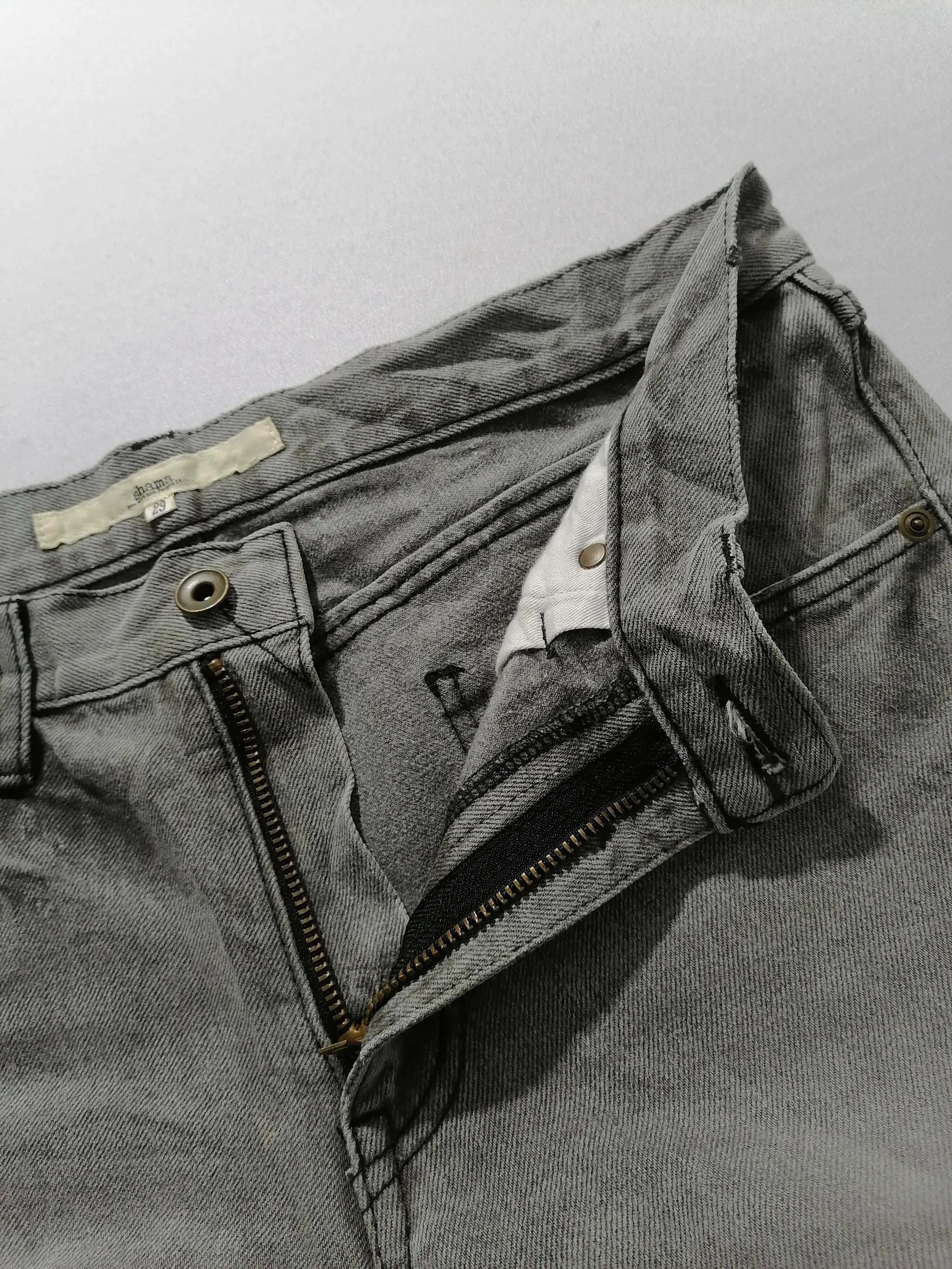 Japanese Brand Shama Out Curved Denim Jeans Size US 34 / EU 50 - 5 Thumbnail