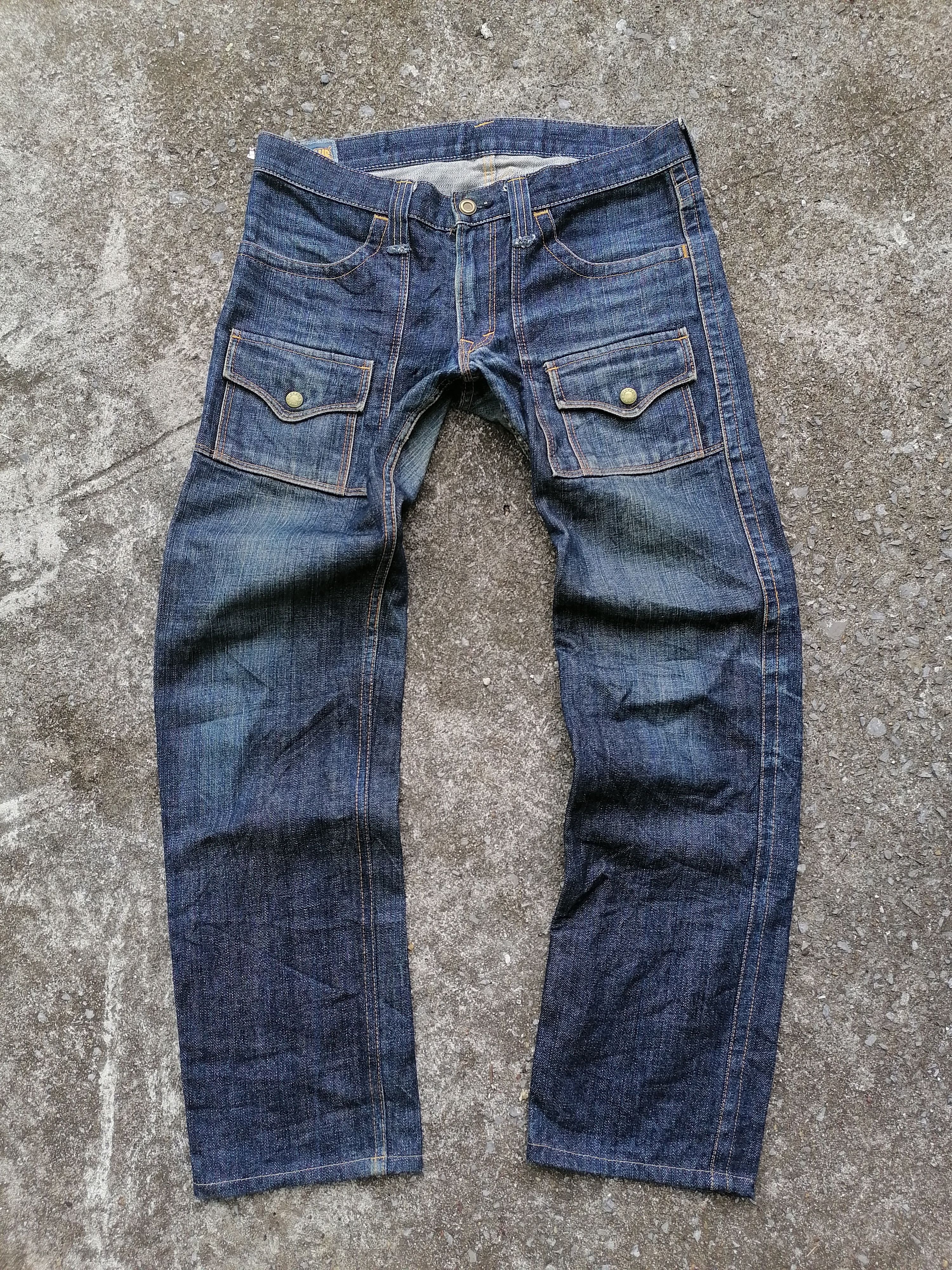 Japanese Brand Blue Way Bush Pants Denim Jeans Size US 33 - 1 Thumbnail