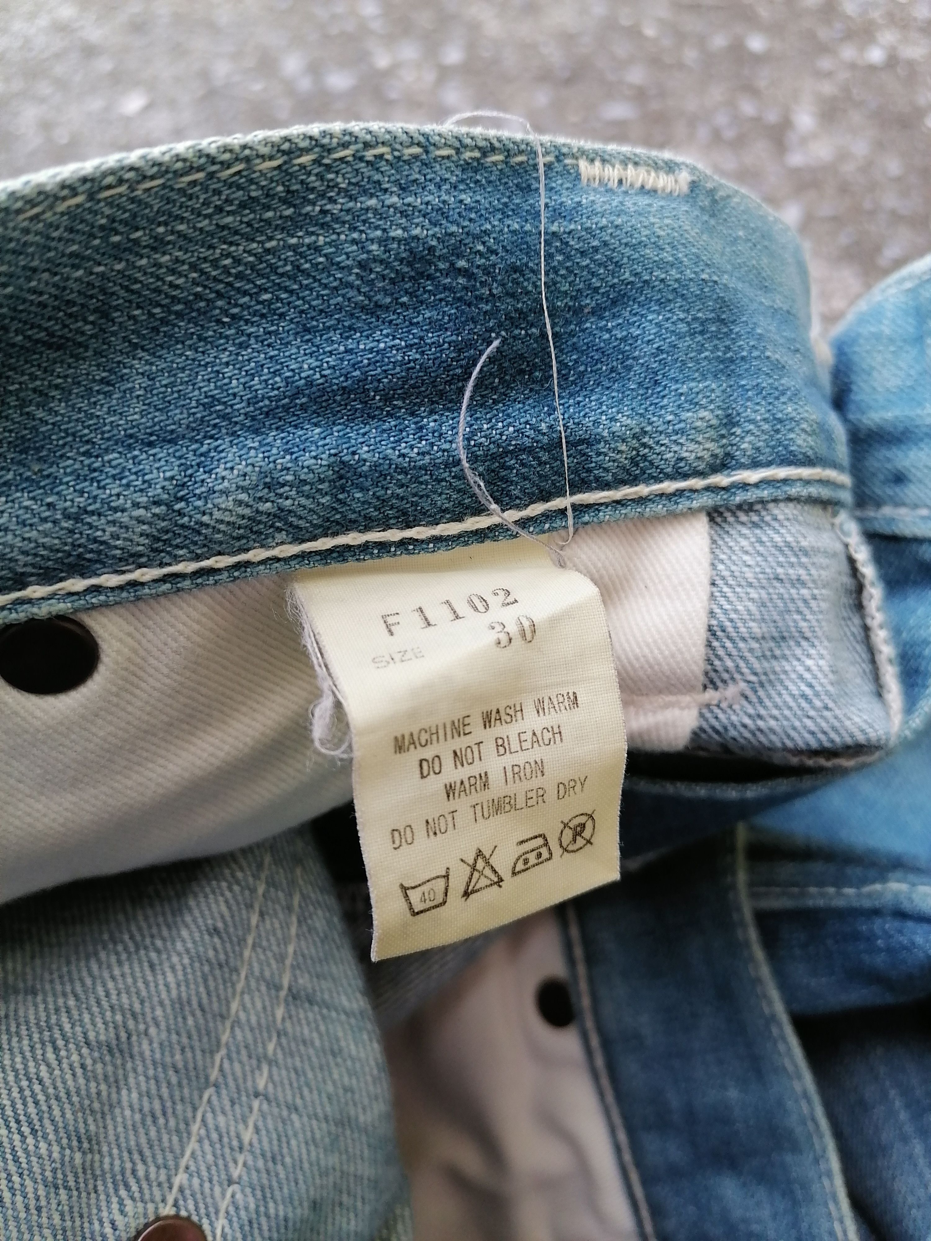 Japanese Brand LAF Rough Laugh Nice Design Denim Jeans Size US 32 / EU 48 - 6 Thumbnail