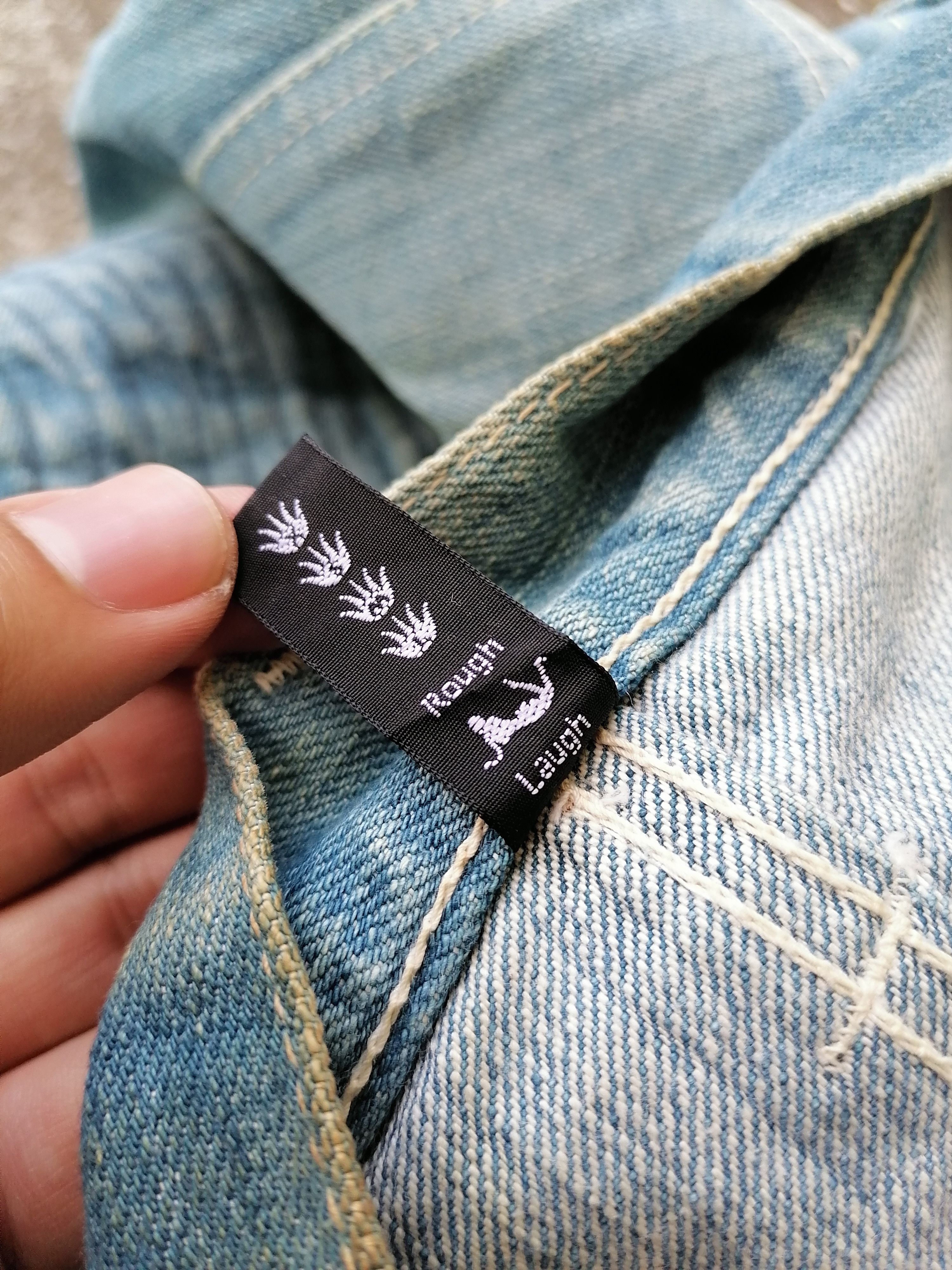 Japanese Brand LAF Rough Laugh Nice Design Denim Jeans Size US 32 / EU 48 - 5 Thumbnail