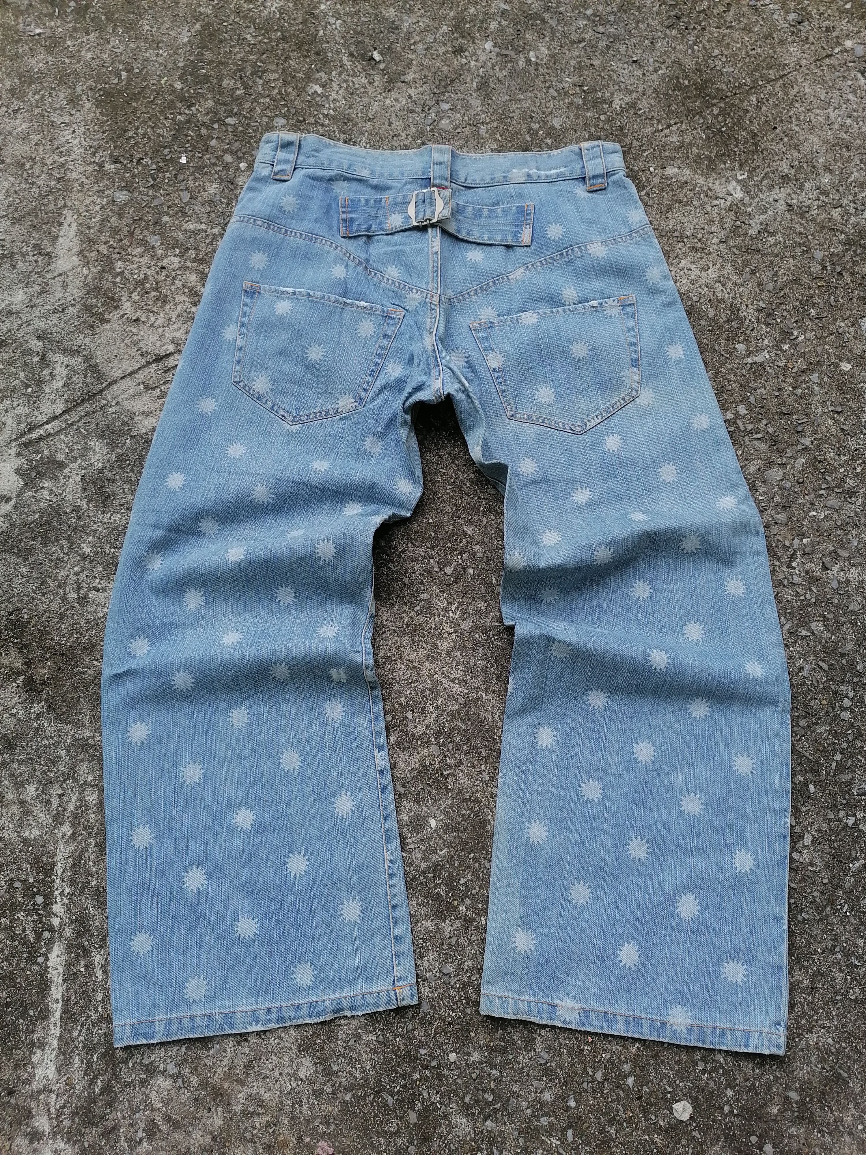 Japanese Brand Sunao Kuwahara Nice Design Denim Jeans Size US 33 - 2 Thumbnail