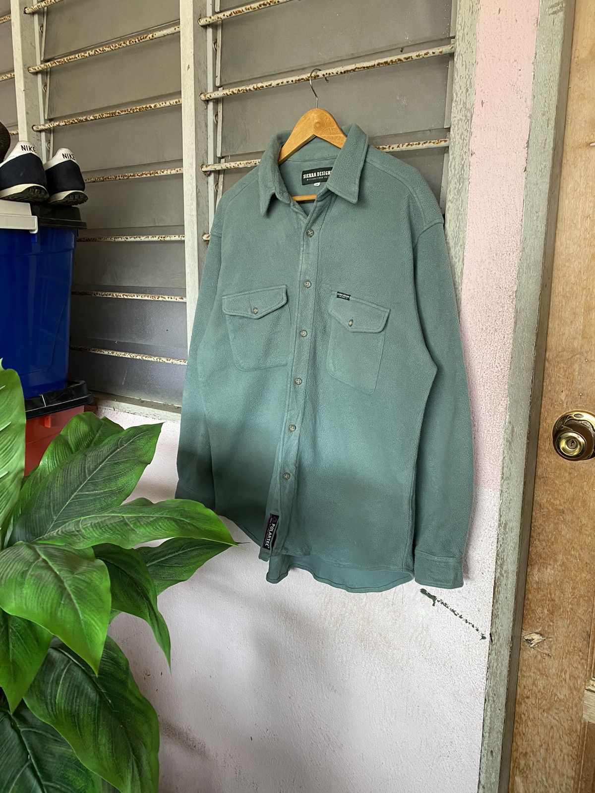 image of Outdoor Life x Polartec Sierra Designs Fleece Flannel in Green, Men's (Size XL)