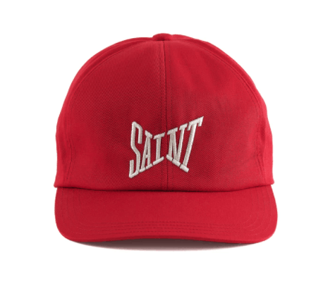image of Cali Thornhill Dewitt Saint Michael Logo Hat in Red, Men's