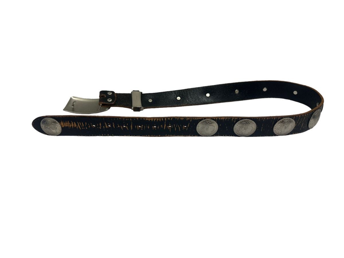 Genuine Leather × JACKROSE × Rockstar Games RARE ‼️ JackRose Morgan Silver Dollar Leather Belt Bb Simons Size ONE SIZE - 4 Thumbnail