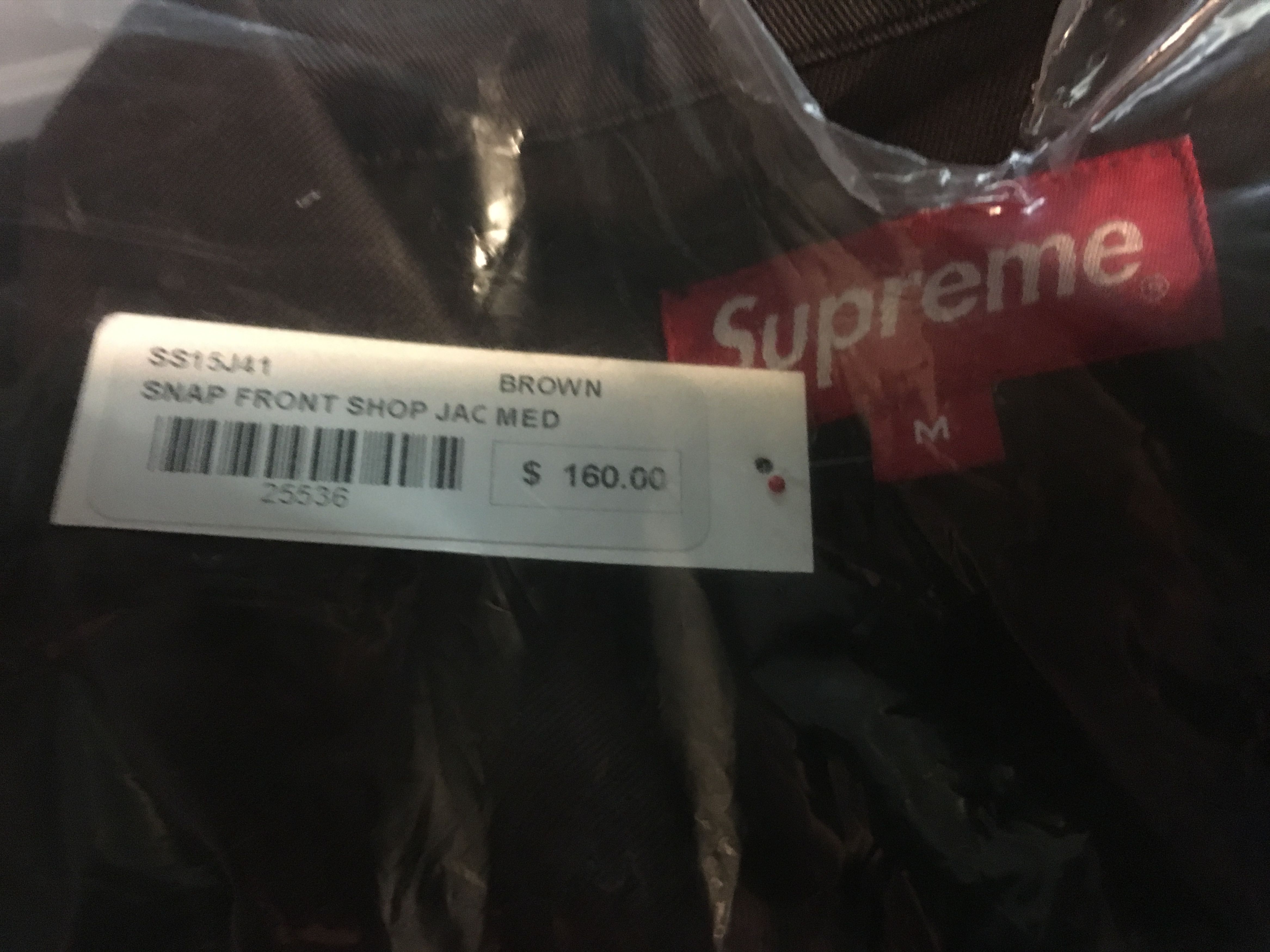 Supreme Supreme Snap Front Shop Jacket Brown Medium SS15 Size US M / EU 48-50 / 2 - 2 Thumbnail