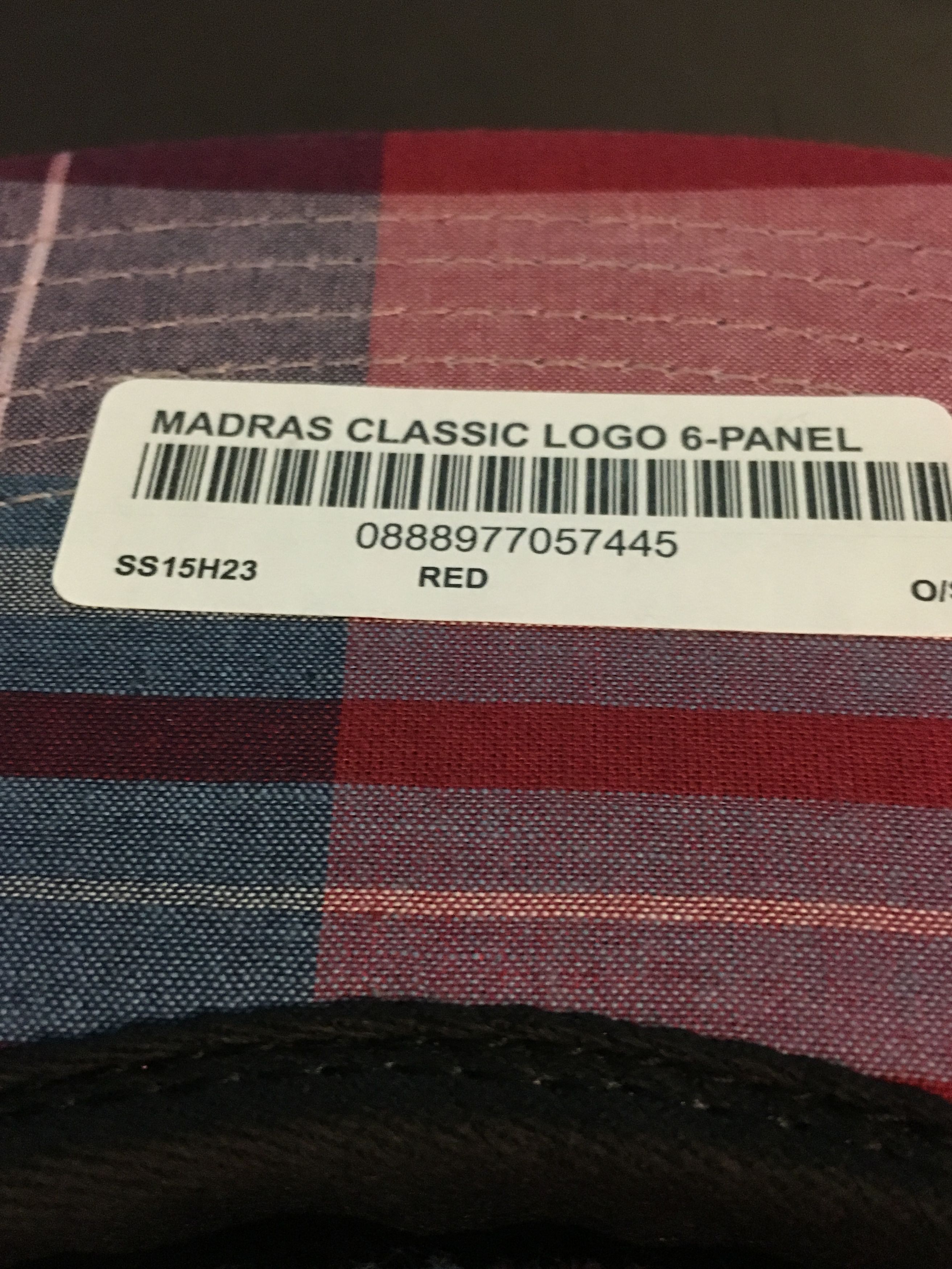 Supreme Supreme Madras Classic Logo 6 Panel SS15 Red Size ONE SIZE - 3 Thumbnail