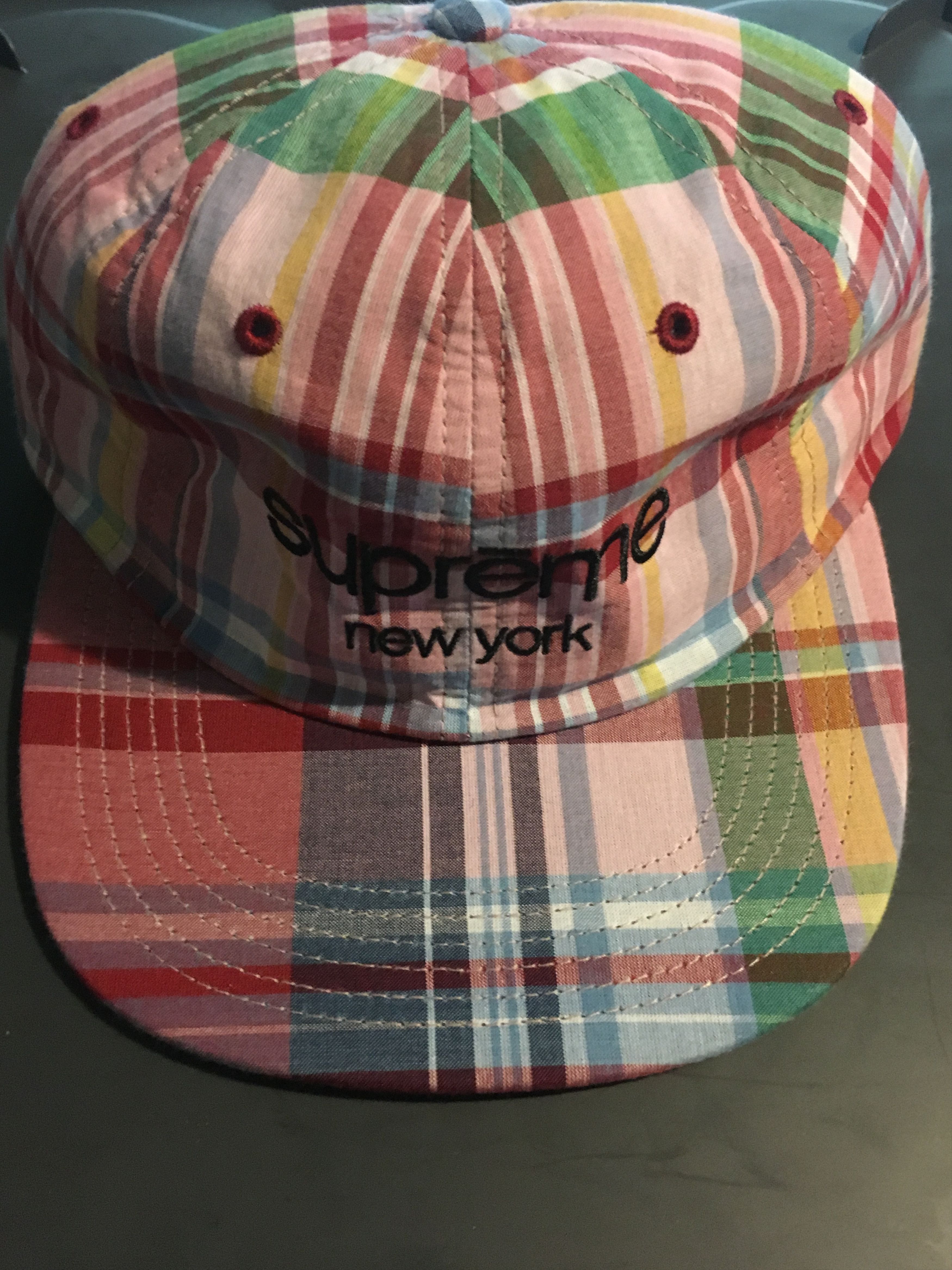 Supreme Supreme Classic Logo Reversible 6 Panel White cap hat