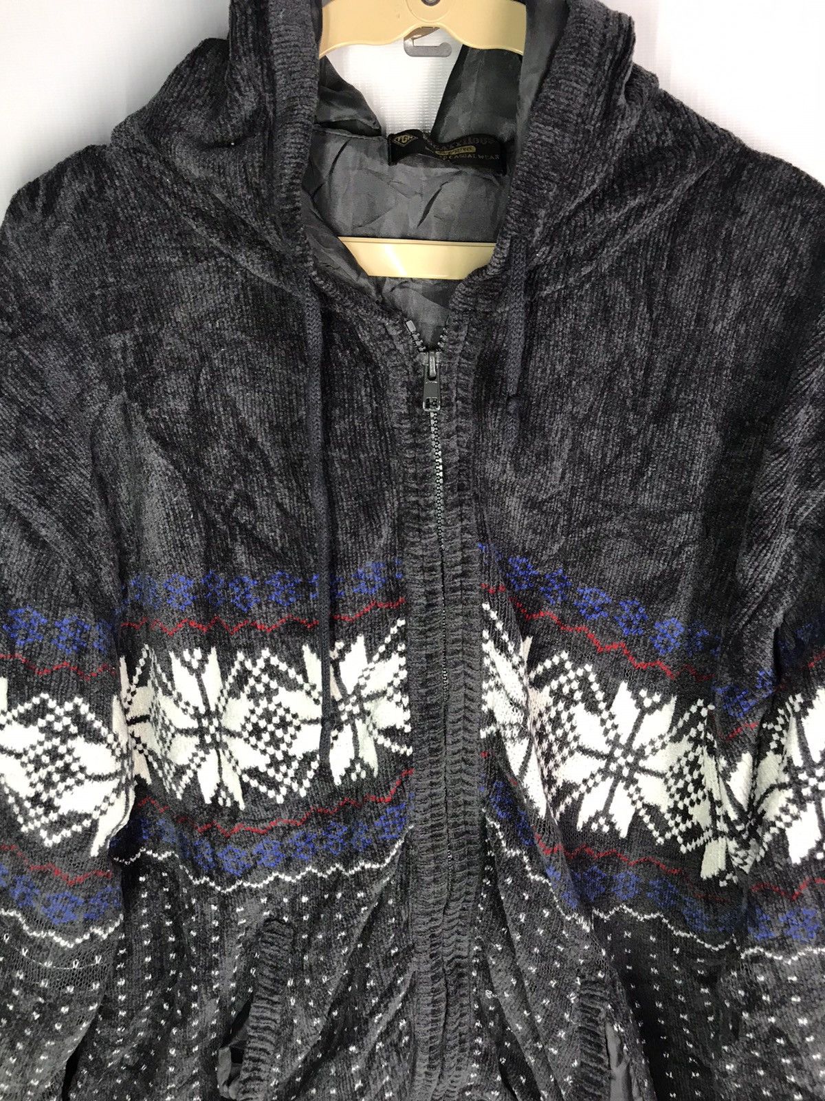 Japanese Brand Hoodie knit sweatshirt printed zipper by fogaty house Size US M / EU 48-50 / 2 - 4 Thumbnail