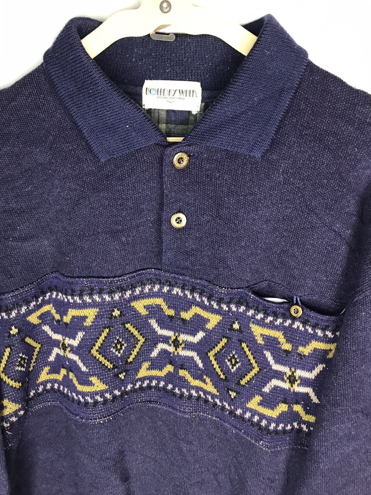 Japanese Brand × Vintage Knit sweatshirt half button by holiday walk Size US M / EU 48-50 / 2 - 5 Thumbnail