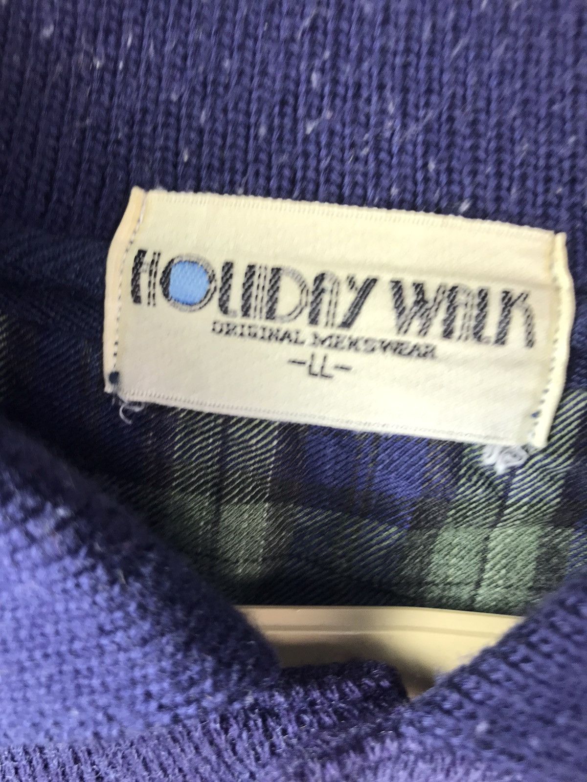 Japanese Brand × Vintage Knit sweatshirt half button by holiday walk Size US M / EU 48-50 / 2 - 3 Thumbnail