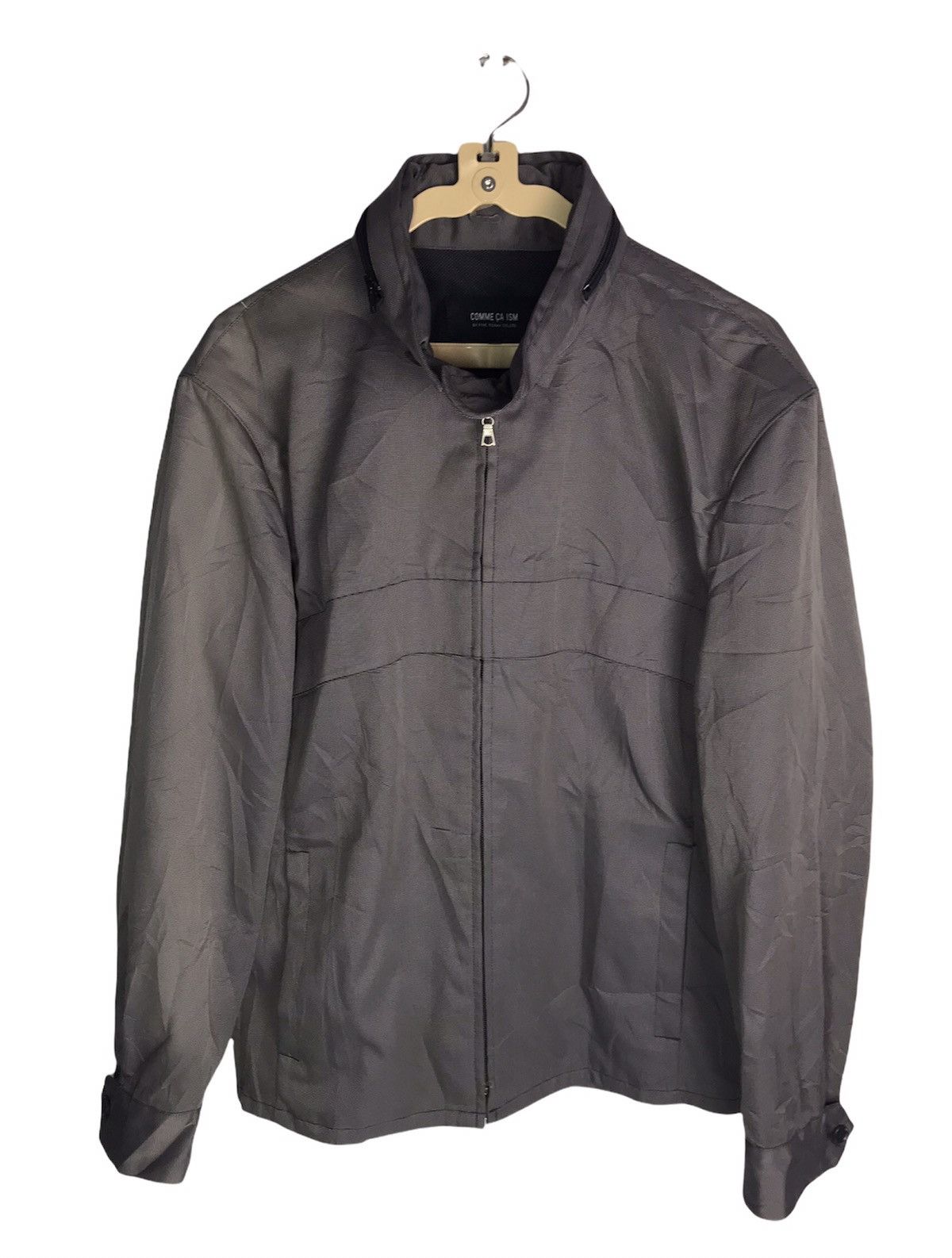 Comme ca ism zipper jacket hidden hoodie