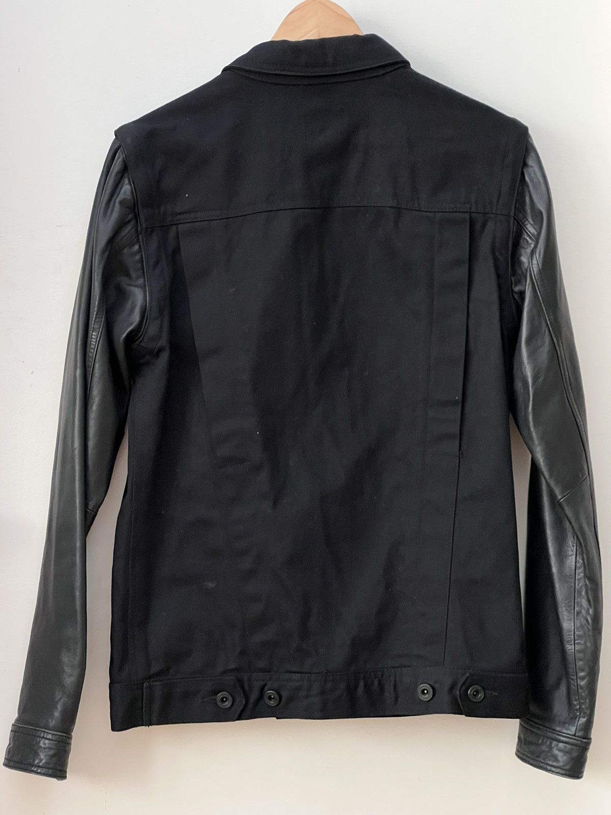 Public School Public School Black Denim jacket w REMOVABLE leather sleeves Size US M / EU 48-50 / 2 - 2 Thumbnail