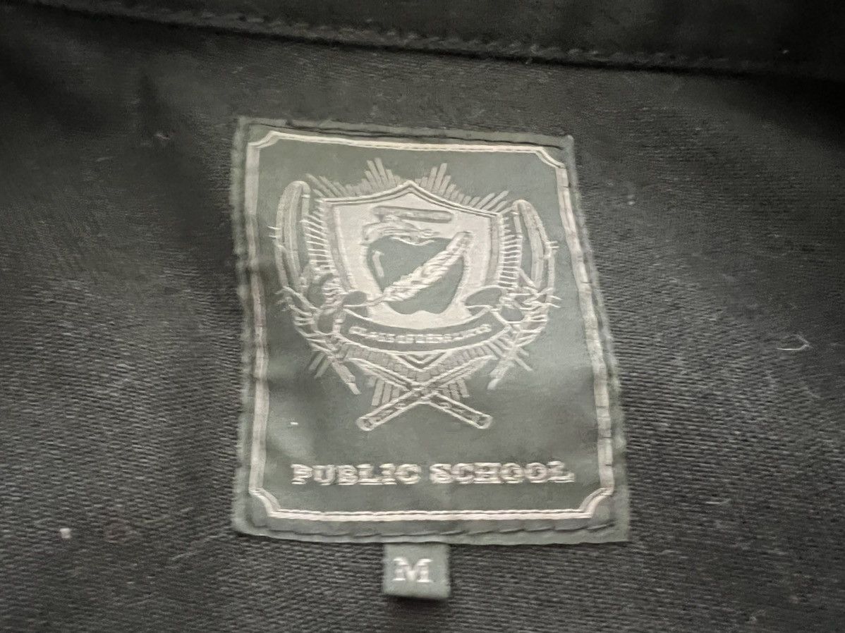 Public School Public School Black Denim jacket w REMOVABLE leather sleeves Size US M / EU 48-50 / 2 - 8 Thumbnail