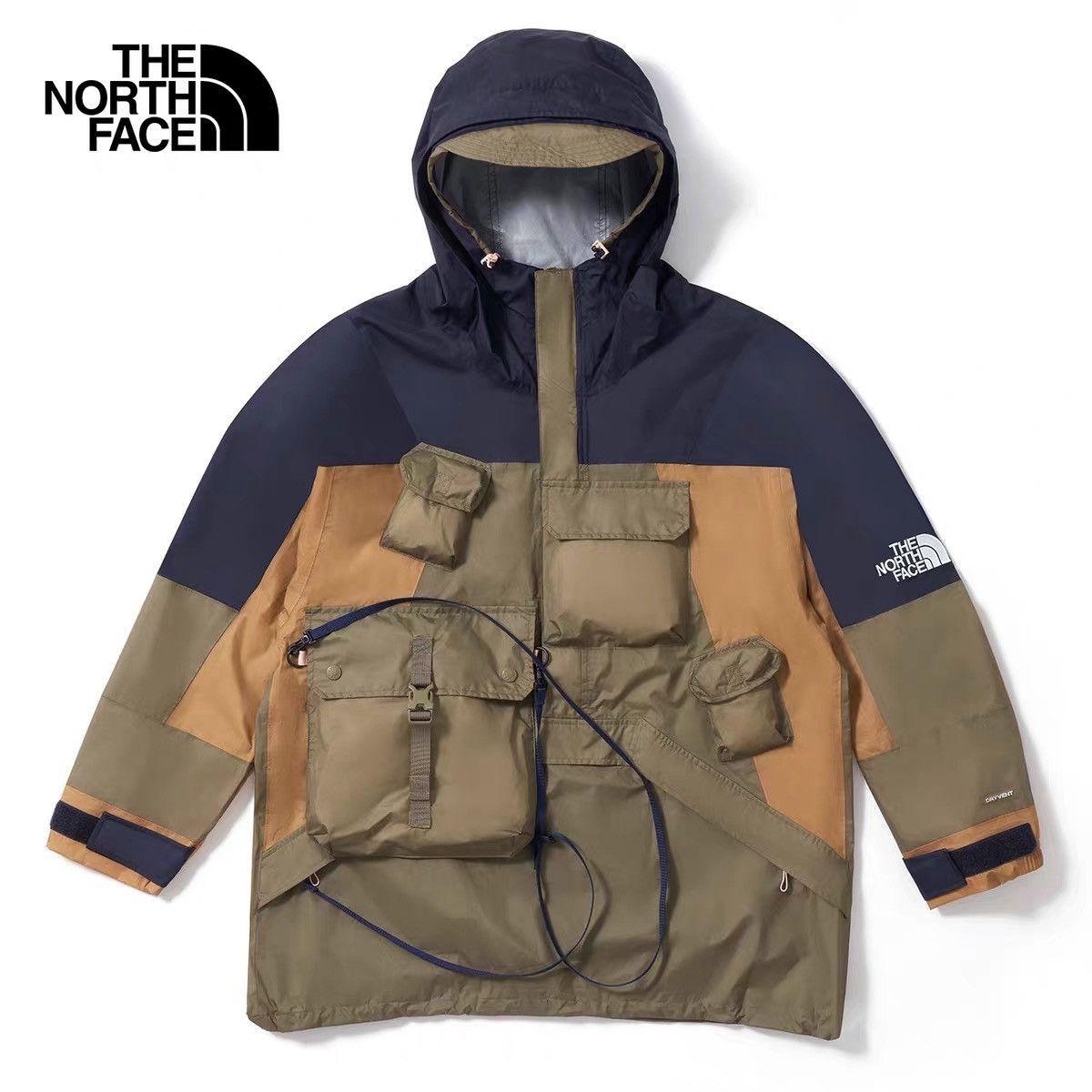 image of Kazuki Kuraishi x The North Face Urban Exploration Kazuki Delta Dryvent Jacket in Dark Mixed Olive 