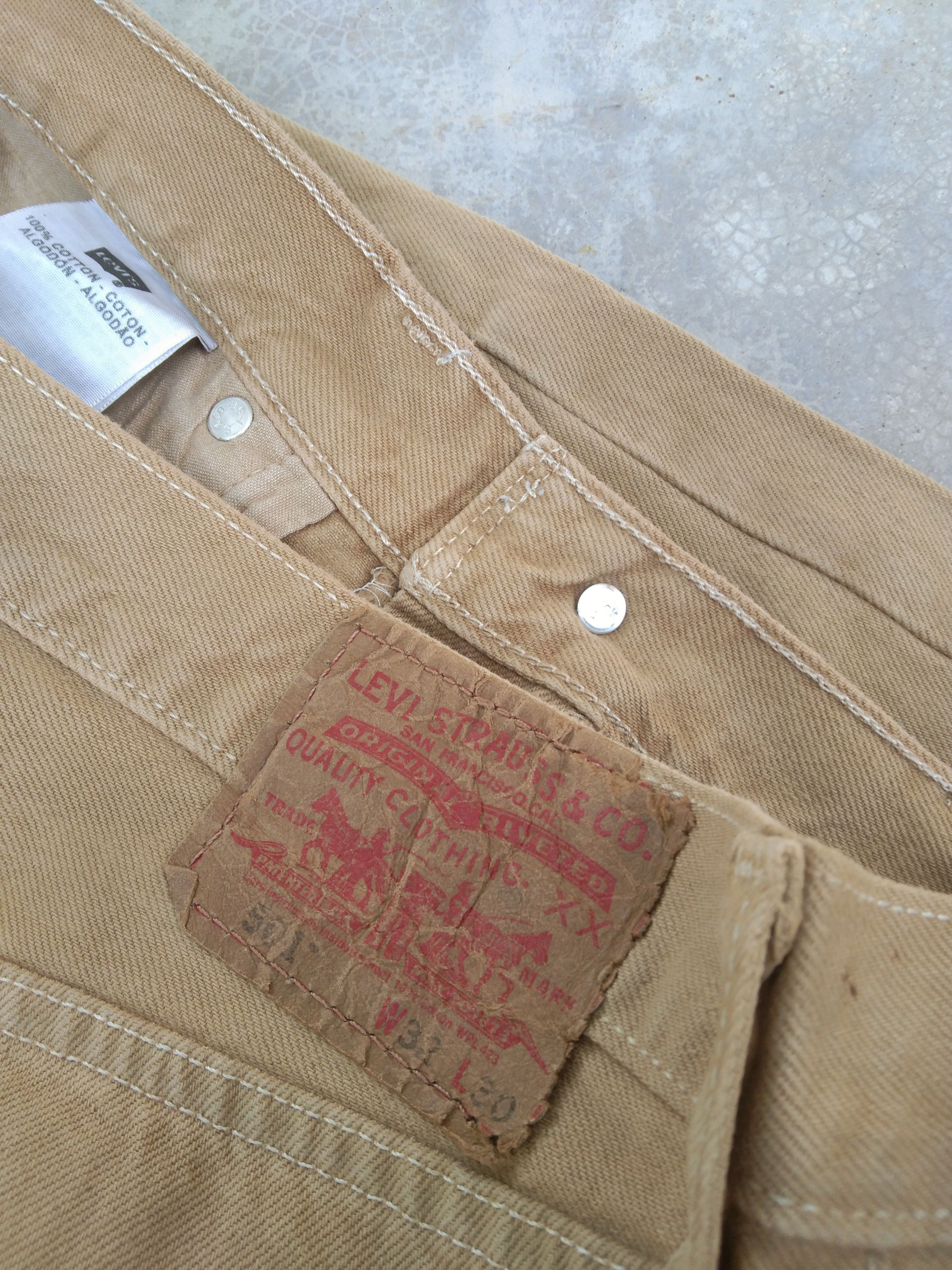Levi's Vintage Levi's 501 Straight Leg Distressed Jeans 33x30 Size US 33 - 5 Thumbnail