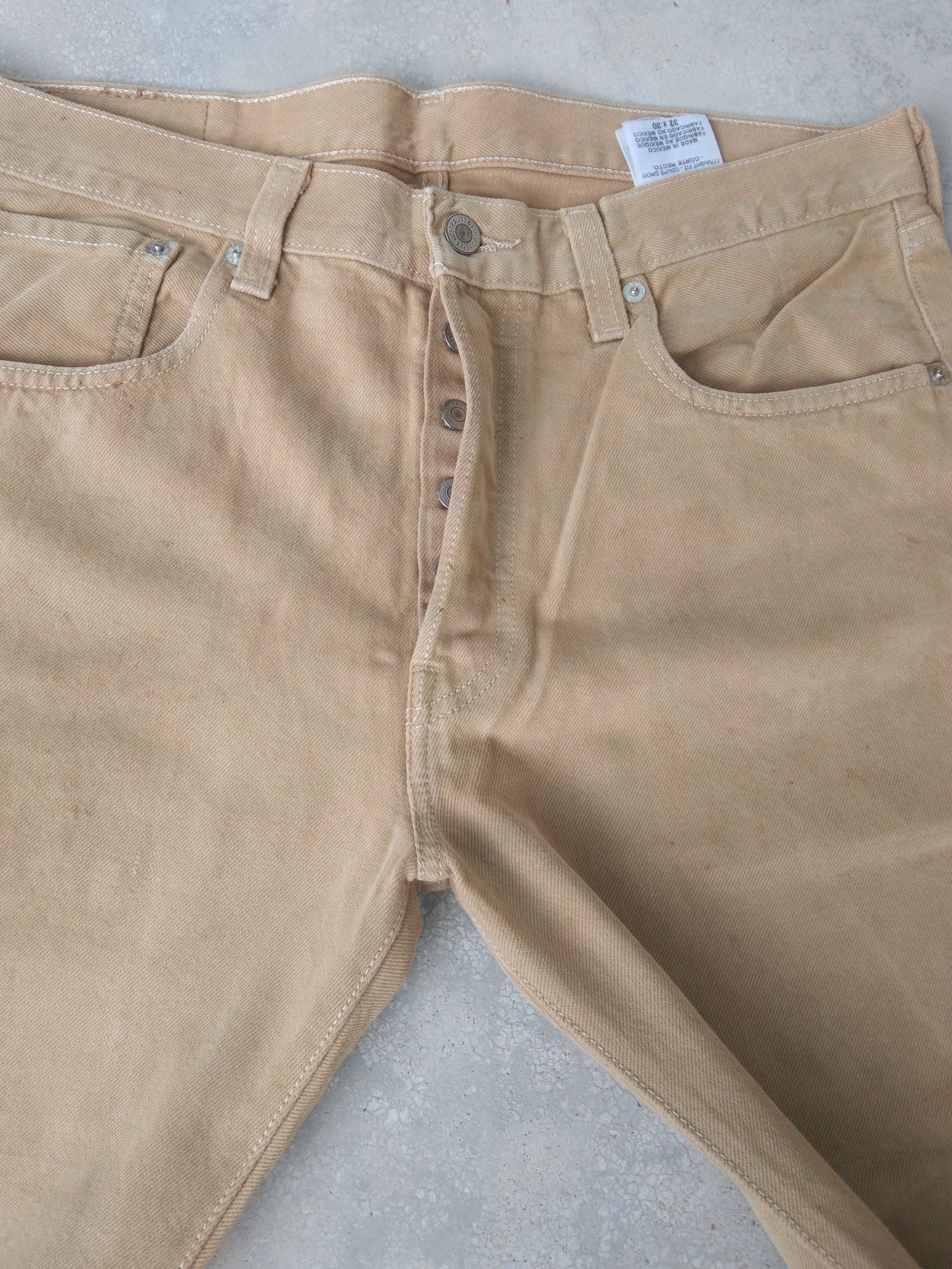 Levi's Vintage Levi's 501 Straight Leg Distressed Jeans 33x30 Size US 33 - 10 Thumbnail