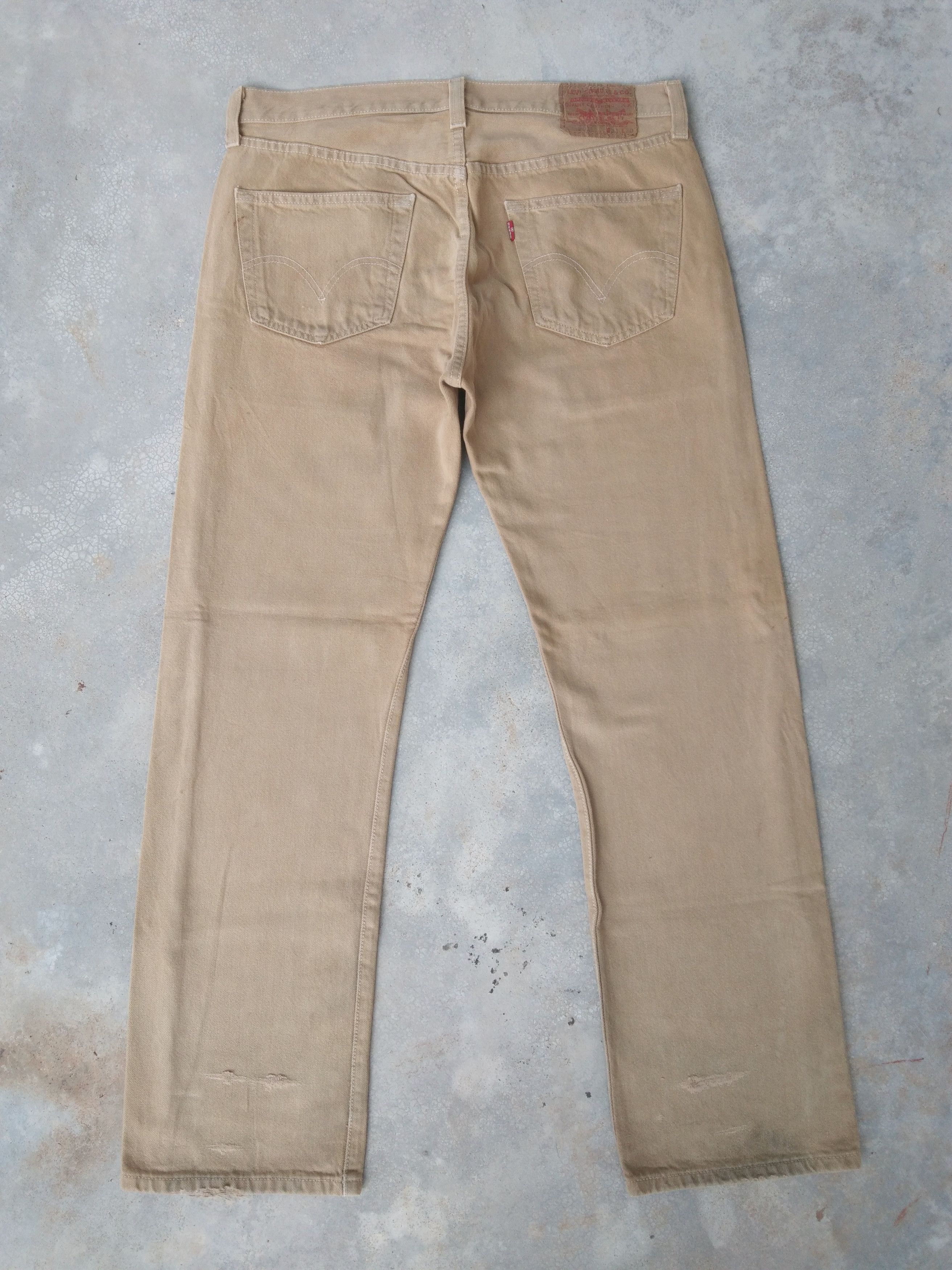 Levi's Vintage Levi's 501 Straight Leg Distressed Jeans 33x30 Size US 33 - 2 Thumbnail