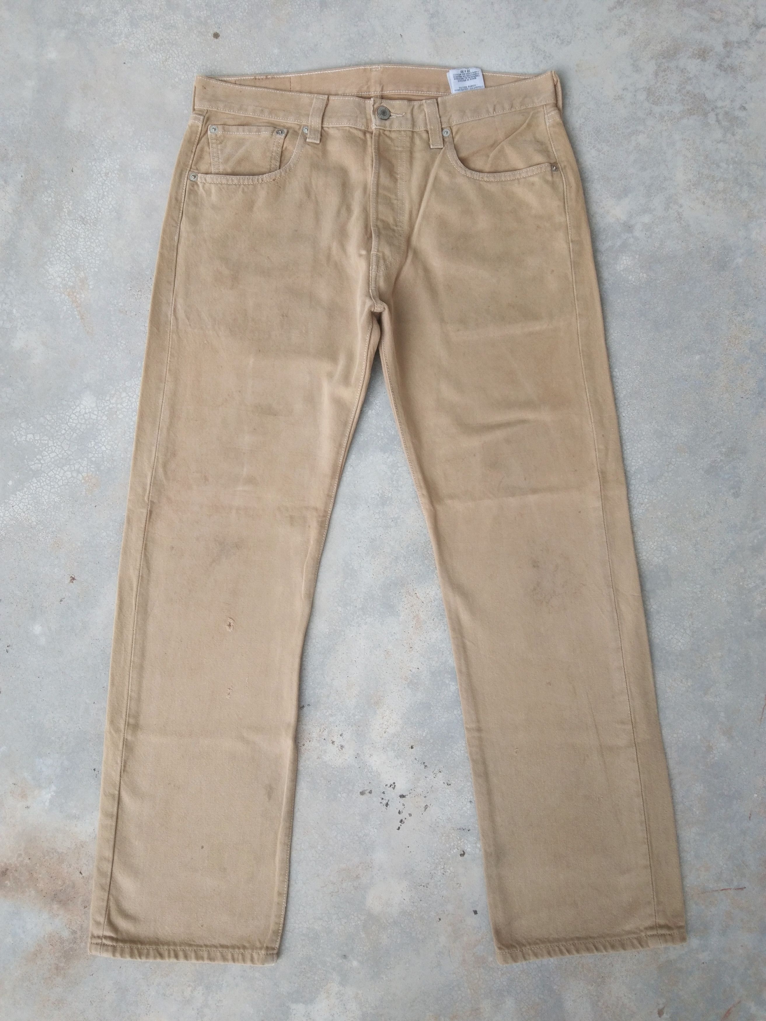Levi's Vintage Levi's 501 Straight Leg Distressed Jeans 33x30 Size US 33 - 1 Thumbnail