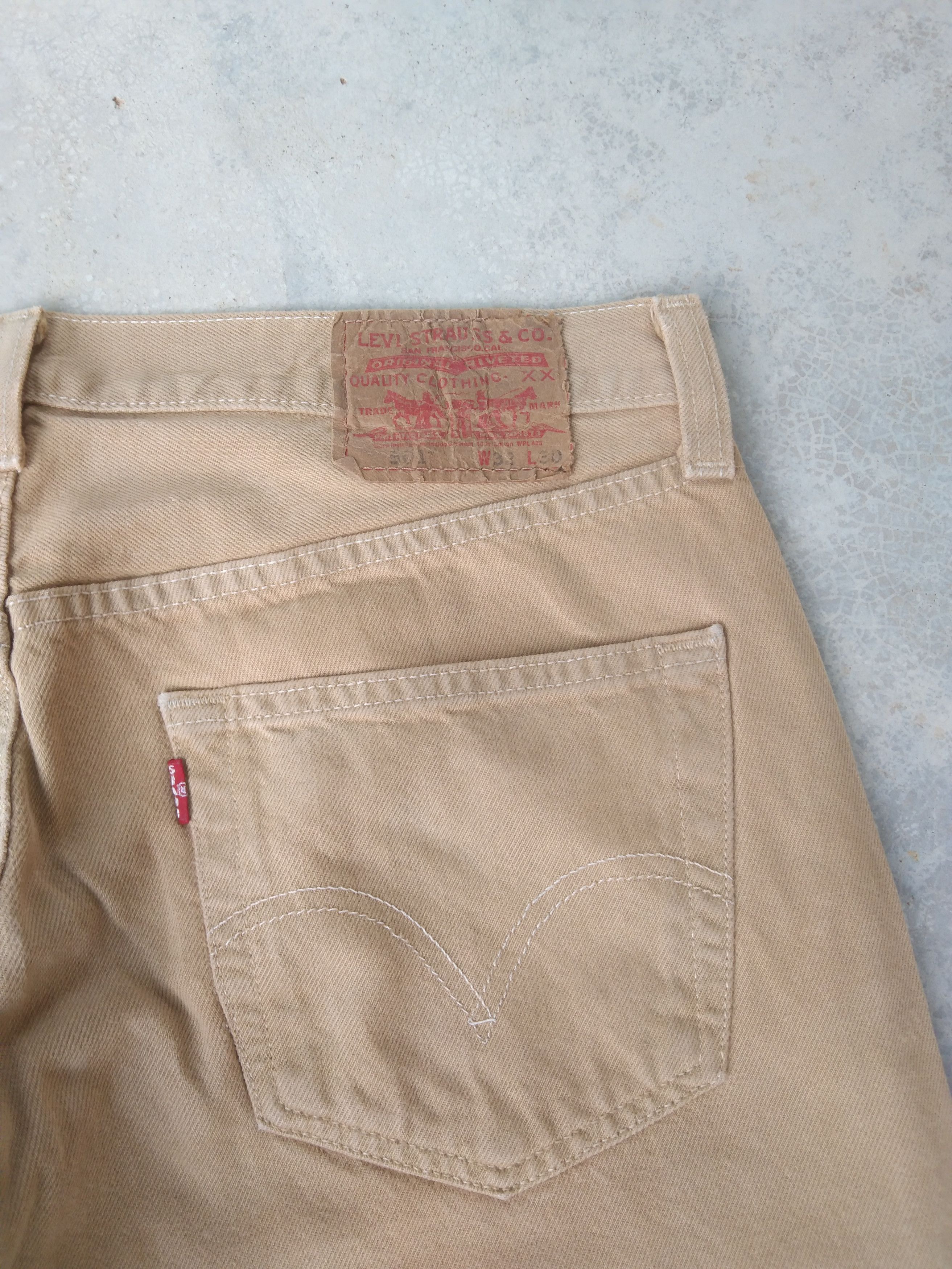 Levi's Vintage Levi's 501 Straight Leg Distressed Jeans 33x30 Size US 33 - 6 Thumbnail