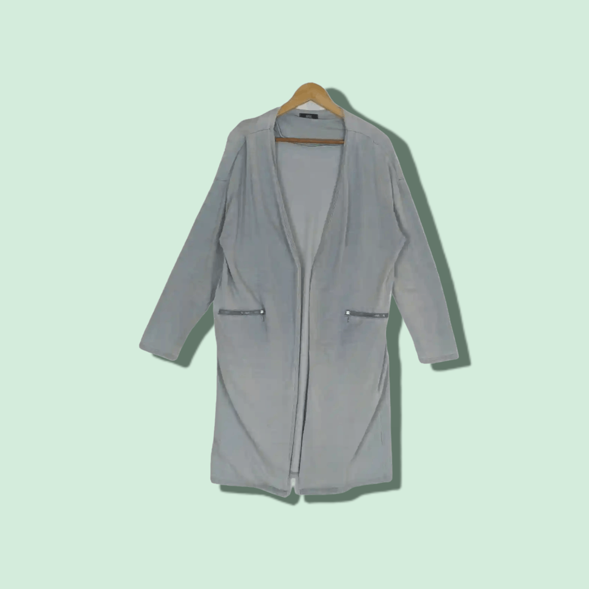 Japanese Brand Japan RYU RYU Overlap Long Light Cotton Coat Without Button Size US M / EU 48-50 / 2 - 1 Thumbnail