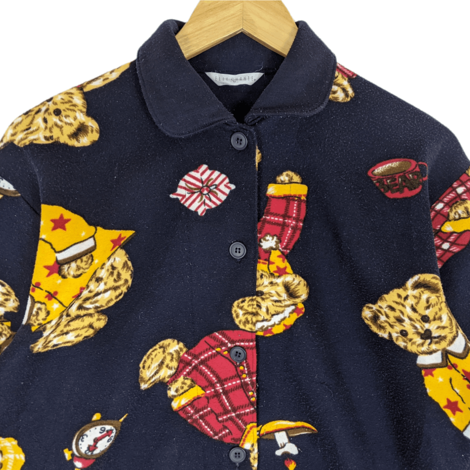 Japanese Brand Japan ELLE CHANTE Polo Bear Full Print Button Up Jacket Size US M / EU 48-50 / 2 - 4 Thumbnail