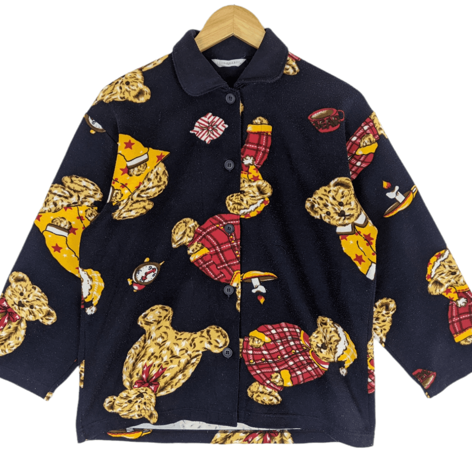 Japanese Brand Japan ELLE CHANTE Polo Bear Full Print Button Up Jacket Size US M / EU 48-50 / 2 - 2 Thumbnail