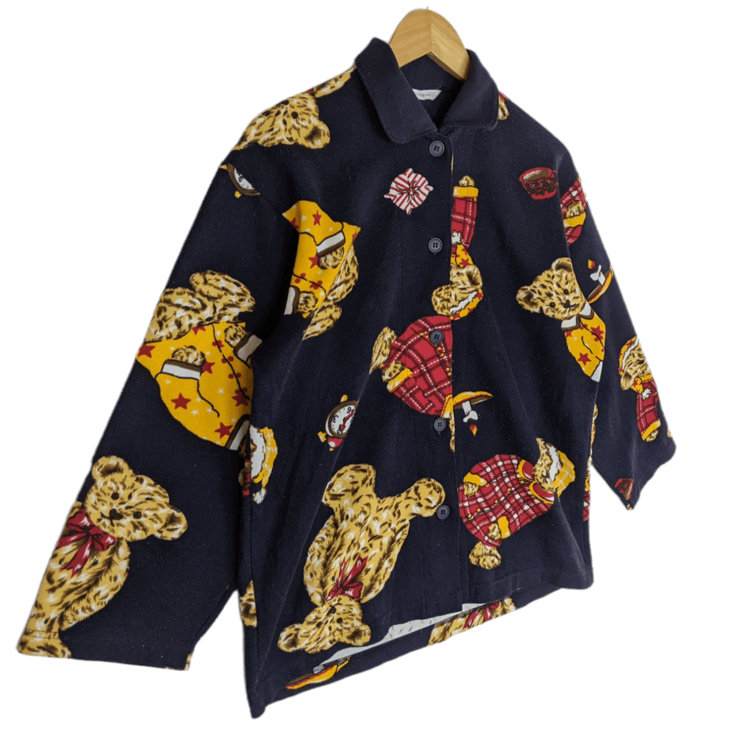 Japanese Brand Japan ELLE CHANTE Polo Bear Full Print Button Up Jacket Size US M / EU 48-50 / 2 - 3 Thumbnail
