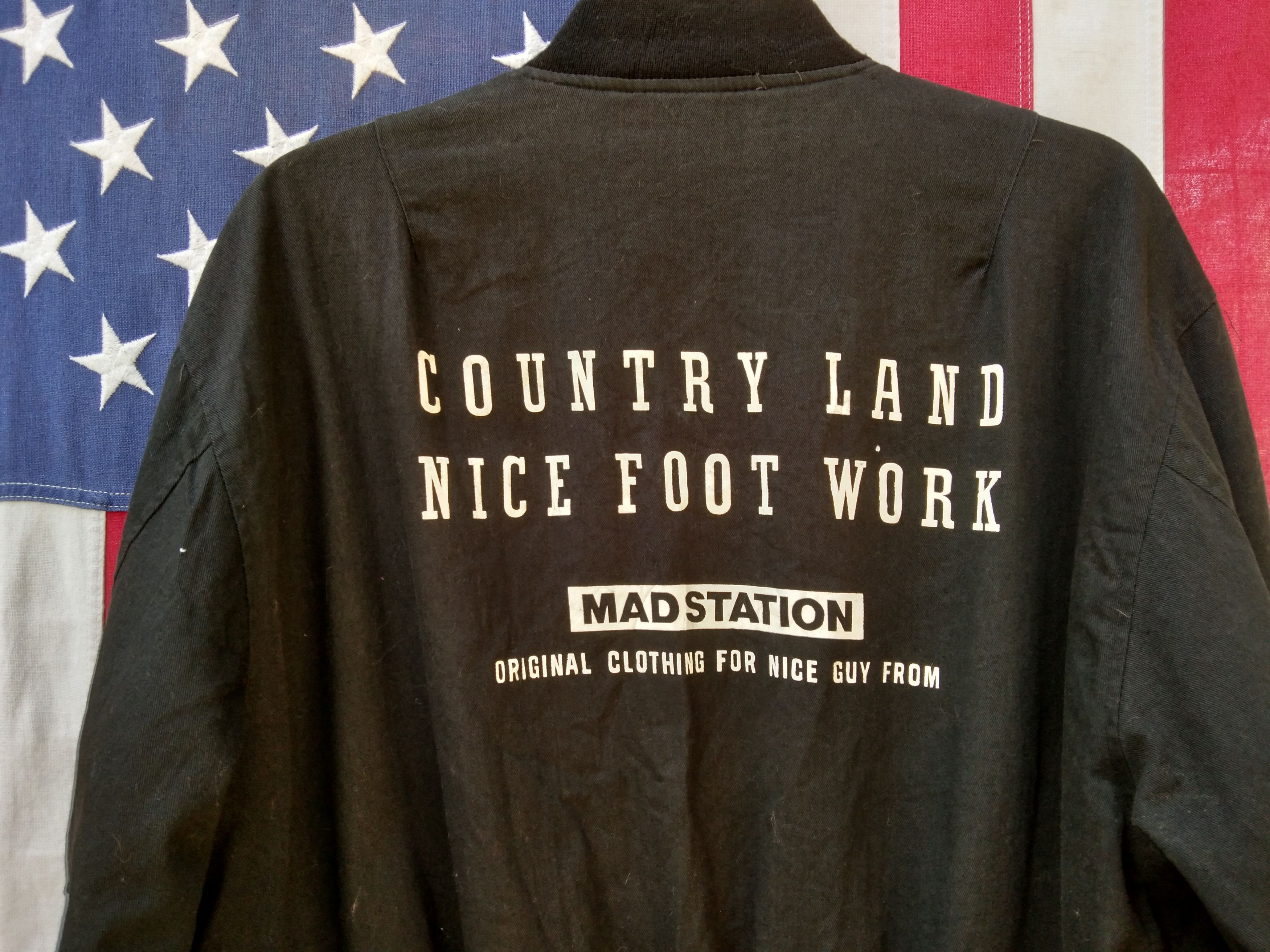 Japanese Brand × Vintage VINTAGE MAD STATION BOMBER JACKET REVERSIBLE Size US M / EU 48-50 / 2 - 3 Thumbnail