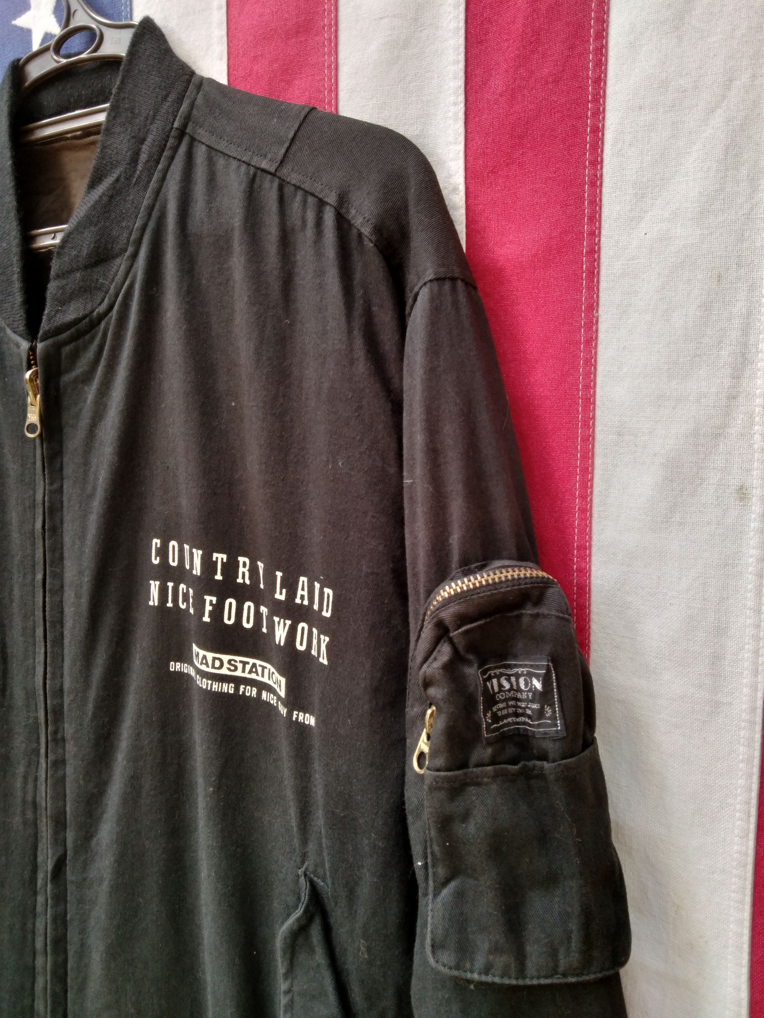 Japanese Brand × Vintage VINTAGE MAD STATION BOMBER JACKET REVERSIBLE Size US M / EU 48-50 / 2 - 5 Thumbnail
