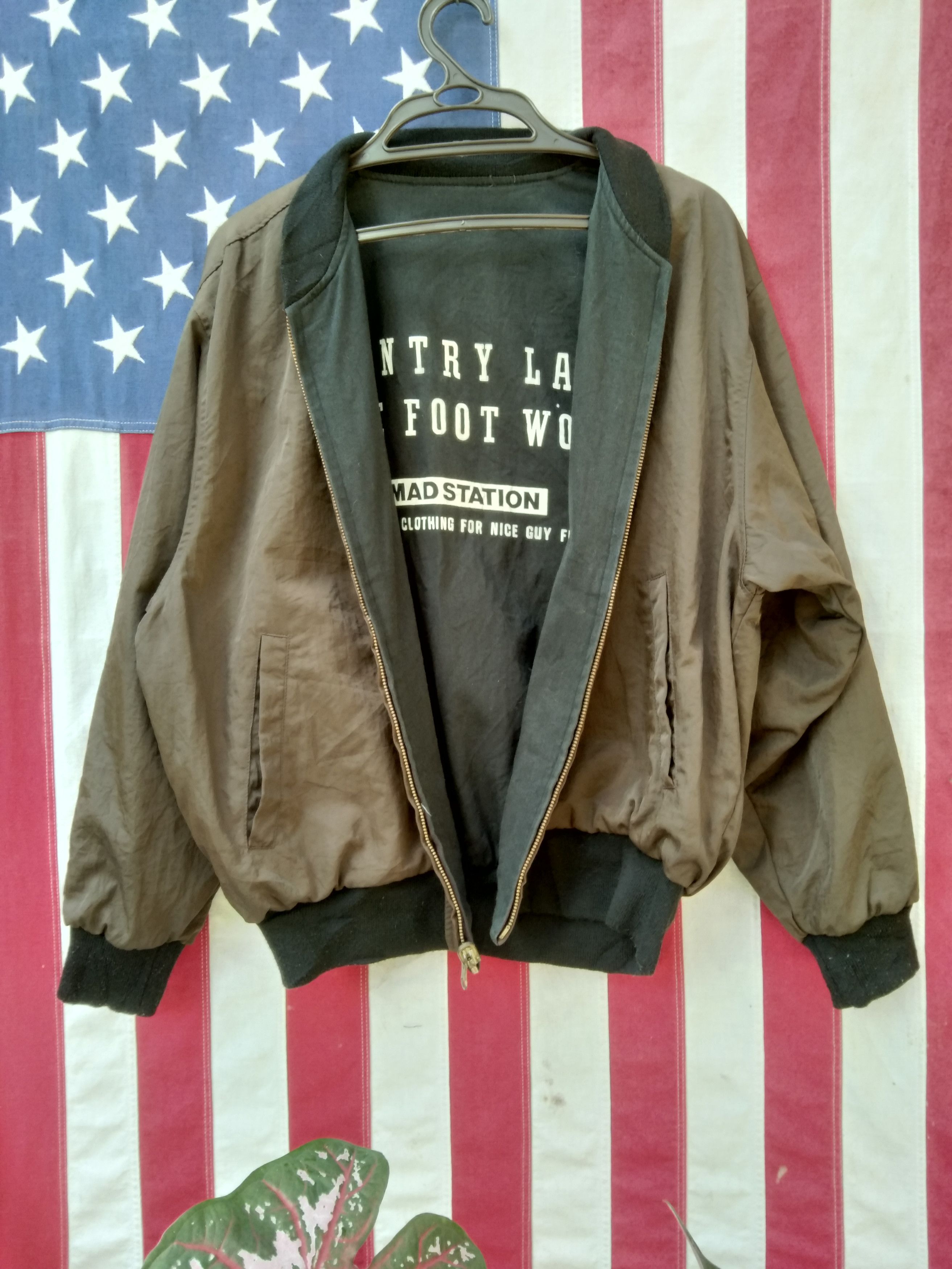 Japanese Brand × Vintage VINTAGE MAD STATION BOMBER JACKET REVERSIBLE Size US M / EU 48-50 / 2 - 6 Thumbnail