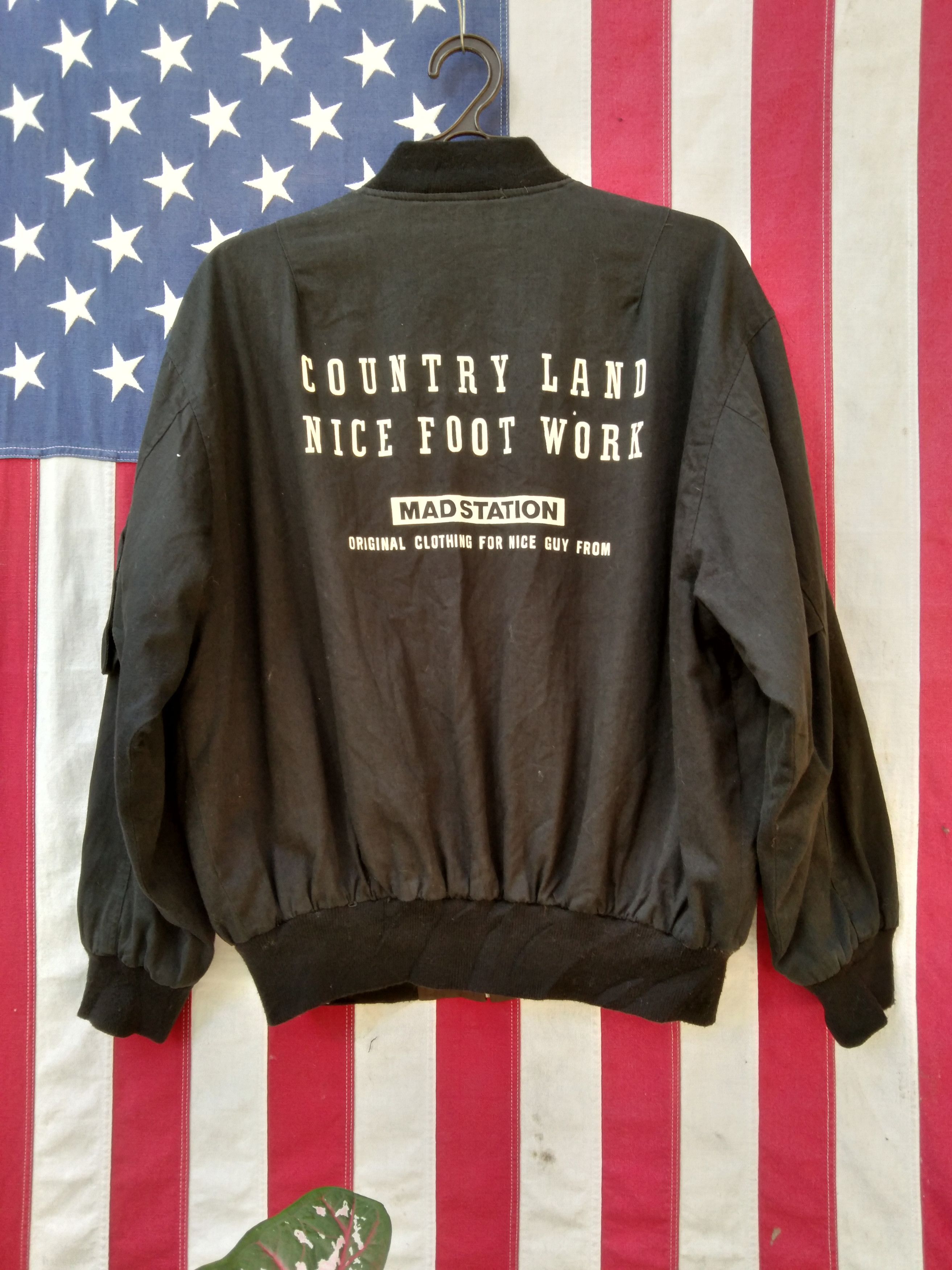 Japanese Brand × Vintage VINTAGE MAD STATION BOMBER JACKET REVERSIBLE Size US M / EU 48-50 / 2 - 2 Thumbnail