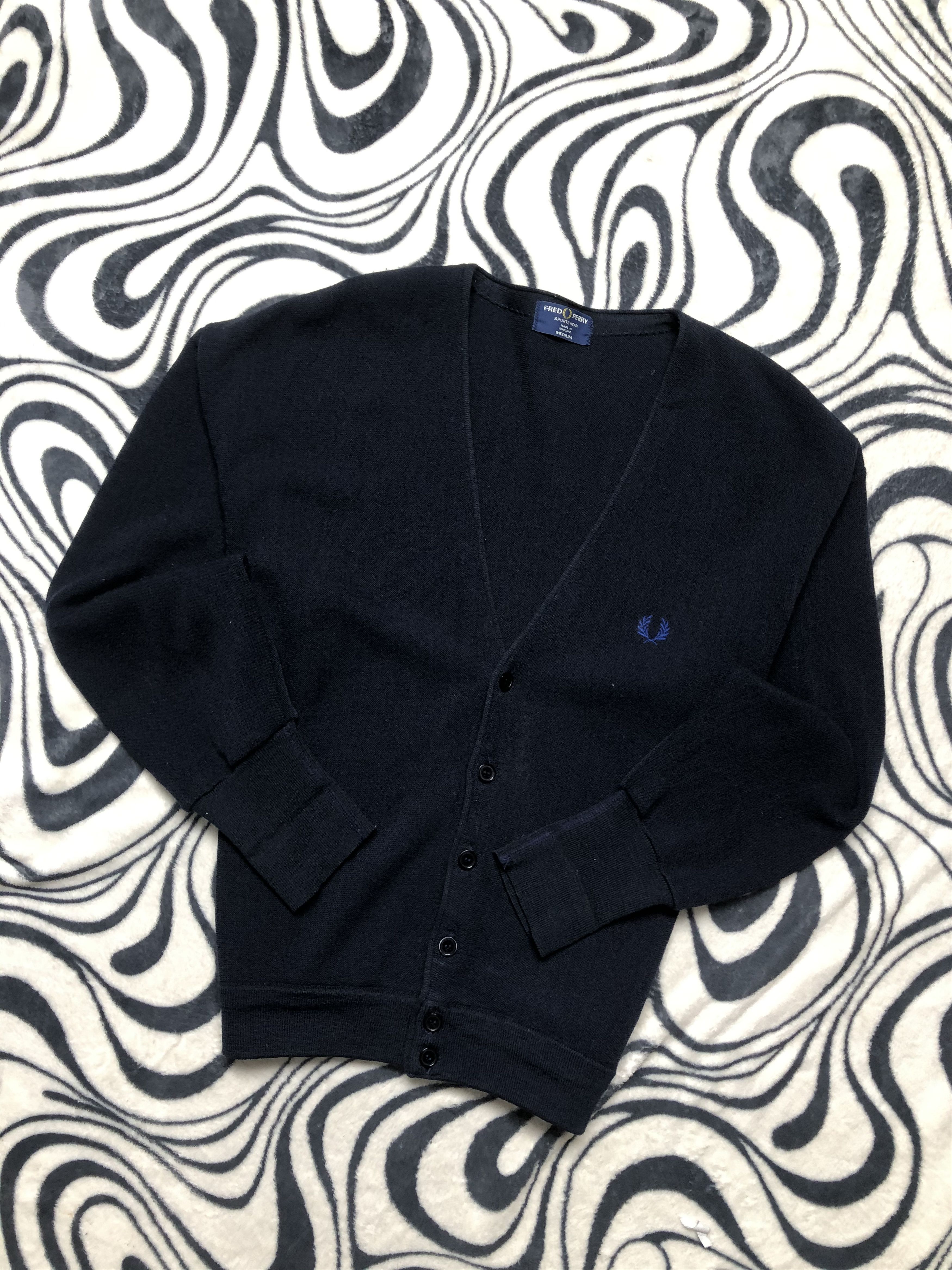 Fred Perry × Vintage Fred Perry Vintage Mens Cardigan Size US M / EU 48-50 / 2 - 1 Thumbnail
