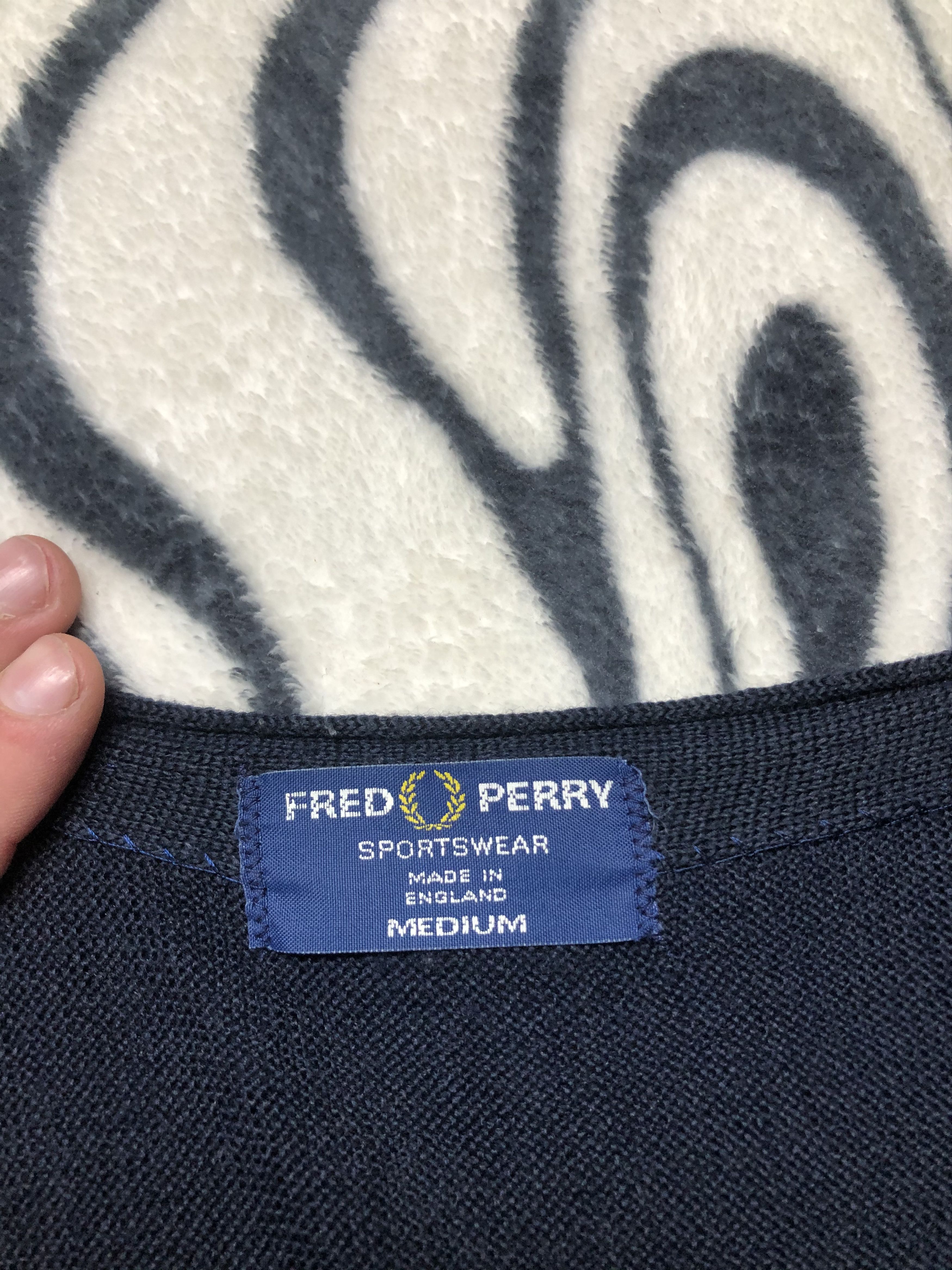 Fred Perry × Vintage Fred Perry Vintage Mens Cardigan Size US M / EU 48-50 / 2 - 4 Thumbnail