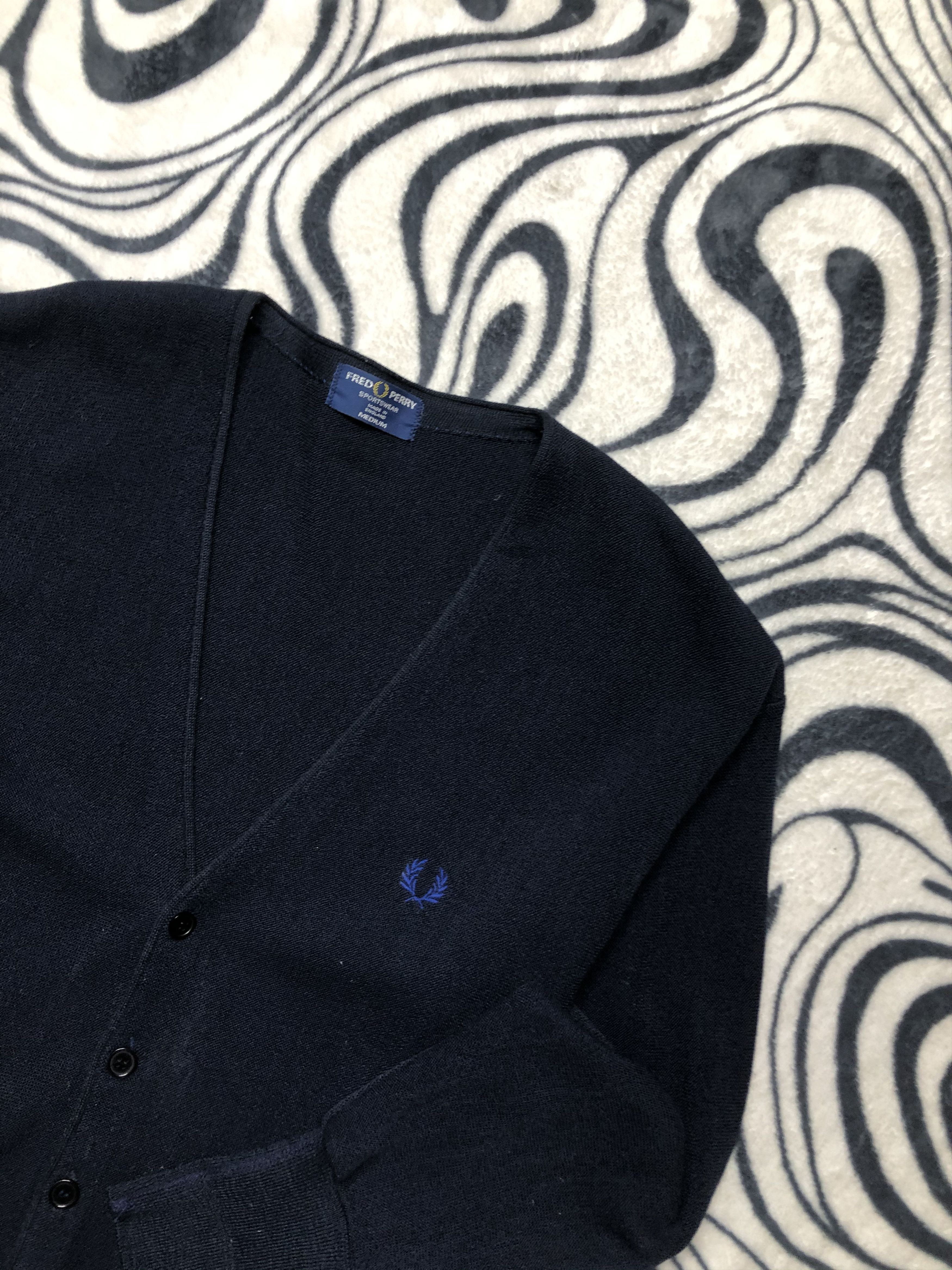 Fred Perry × Vintage Fred Perry Vintage Mens Cardigan Size US M / EU 48-50 / 2 - 2 Thumbnail