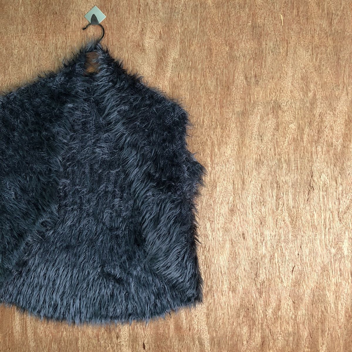 Vintage Hayama Grey Shag Shaggy Fur Mohair Vest #6570 Size US M / EU 48-50 / 2 - 3 Thumbnail