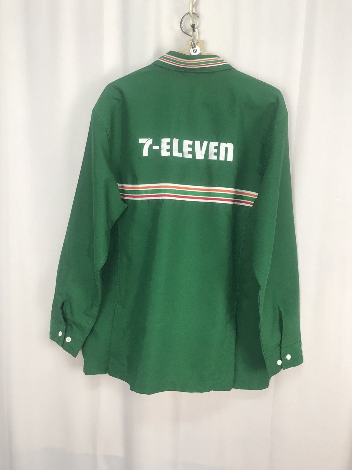Japanese Brand × Vintage Vintage 7 eleven spellout zipper shirt Size US L / EU 52-54 / 3 - 9 Thumbnail